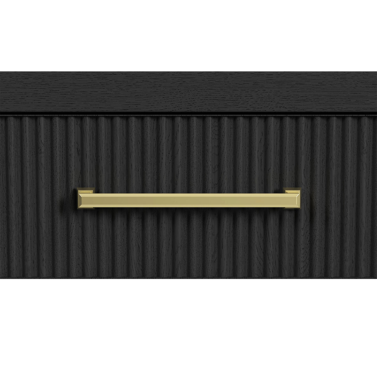 Ridgemont Black with Grain End Table with USB