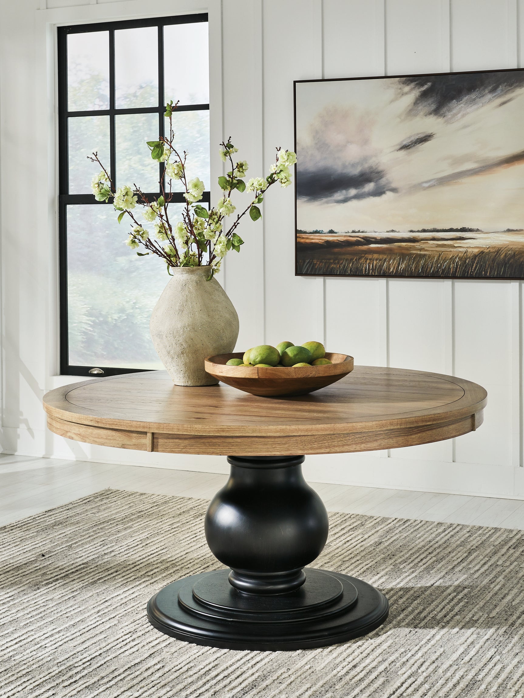 Ridgester Light Brown/Black Dining Table (Online Special Price) - Ornate Home