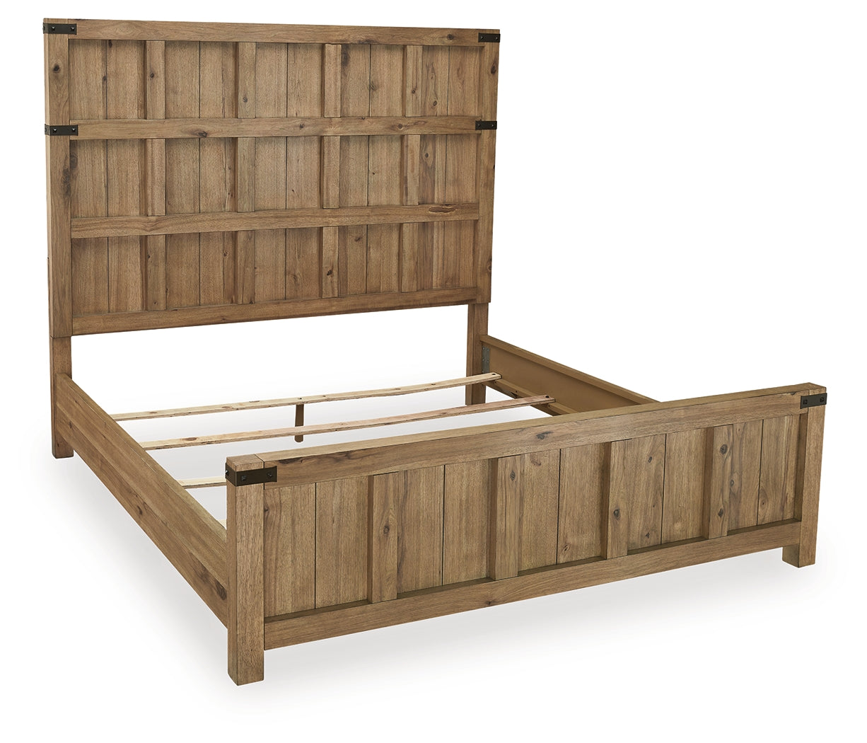 Ridgester Light Brown California King Panel Bed - Ornate Home