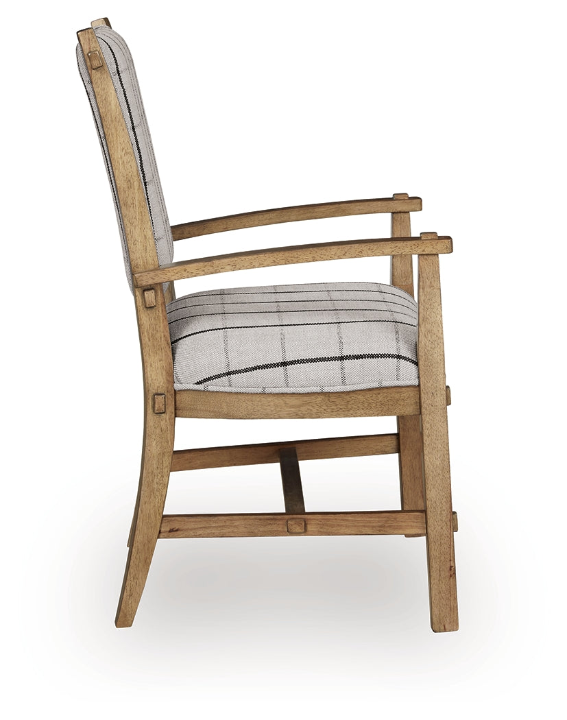 Ridgester Light Brown Dining Arm Chair (Set of 2) (Online Special Price) - Ornate Home