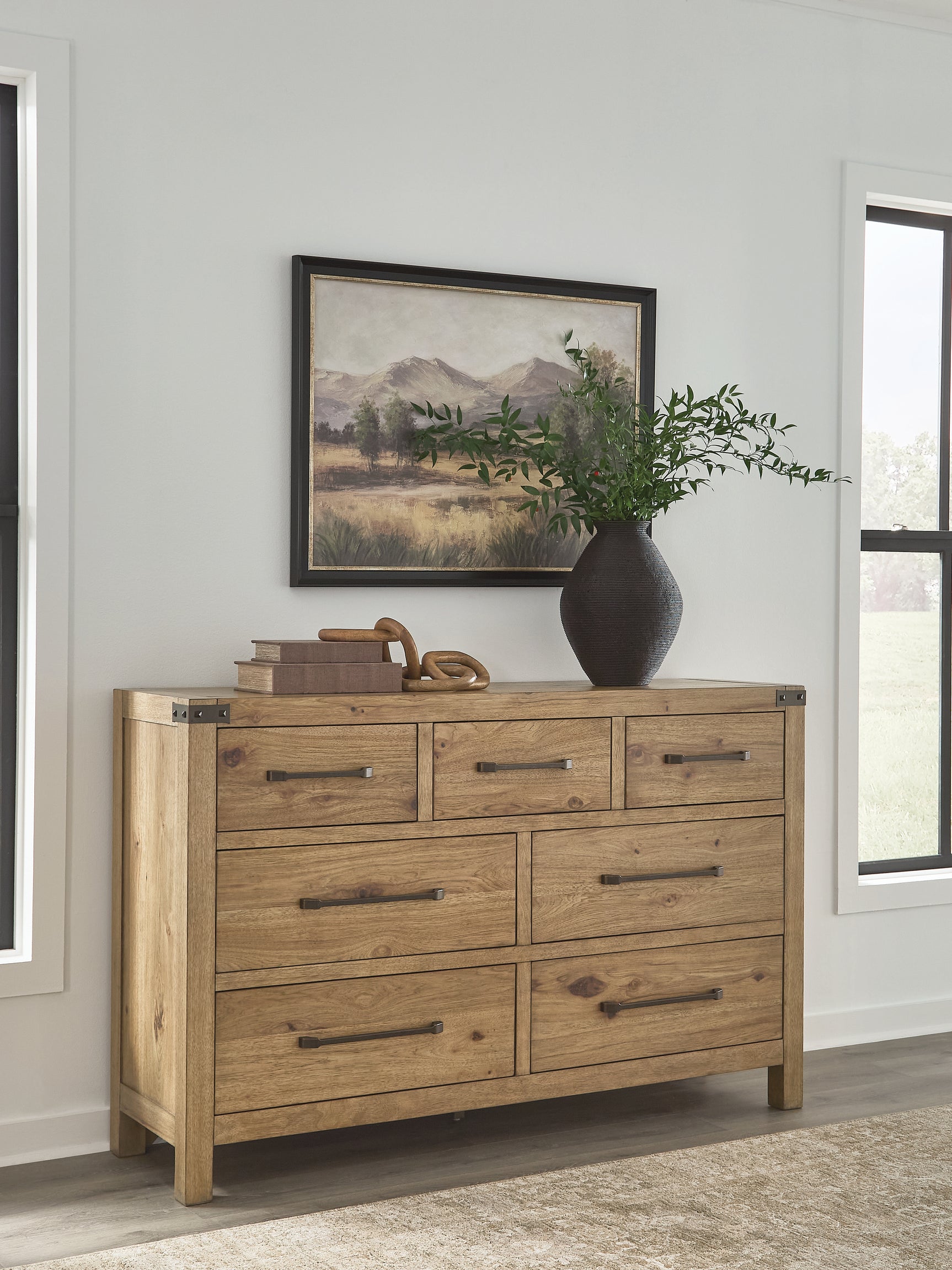 Ridgester Light Brown Dresser - Ornate Home