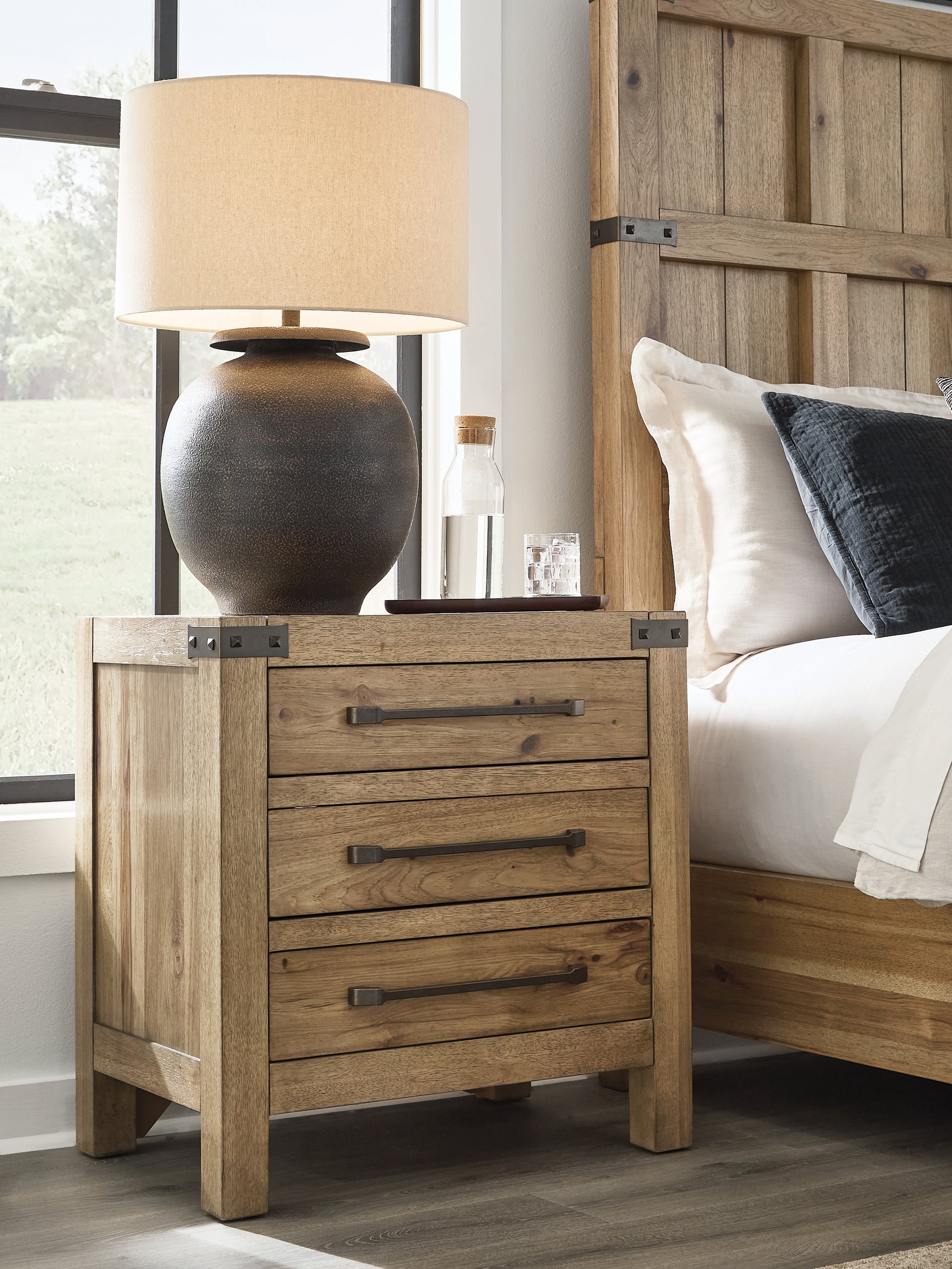 Ridgester Light Brown Nightstand (Online Special Price) - Ornate Home