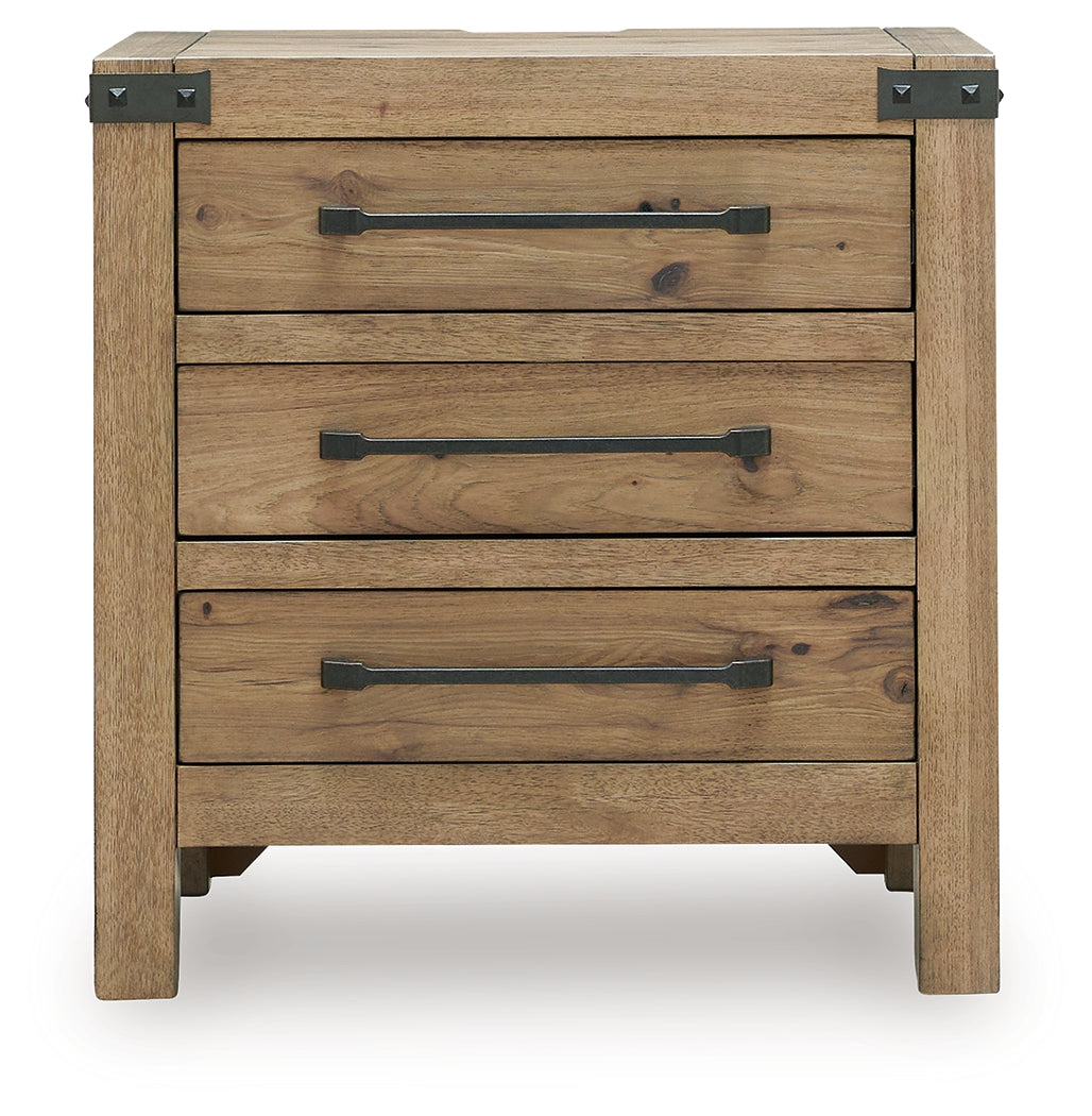 Ridgester Light Brown Nightstand (Online Special Price) - Ornate Home