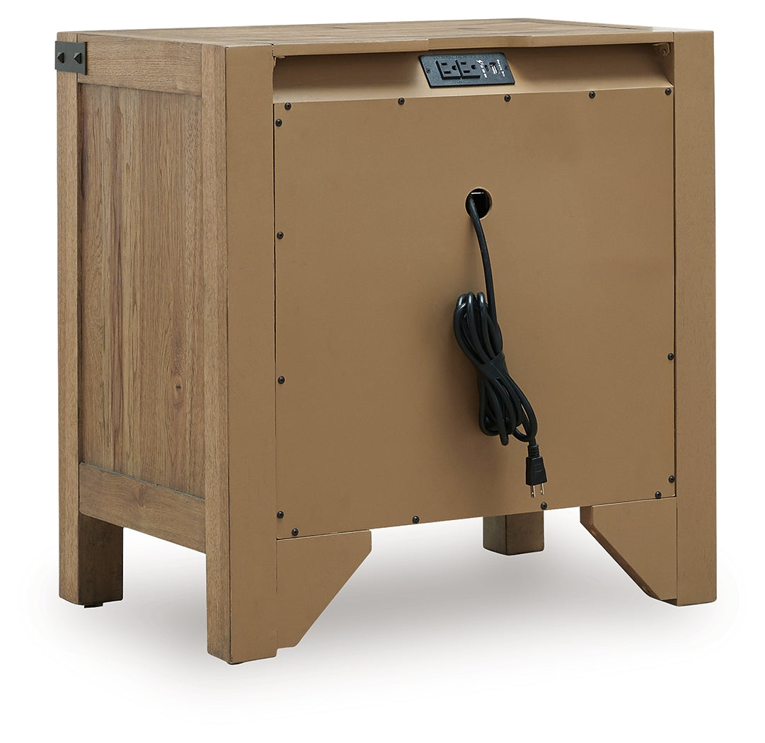 Ridgester Light Brown Nightstand (Online Special Price) - Ornate Home