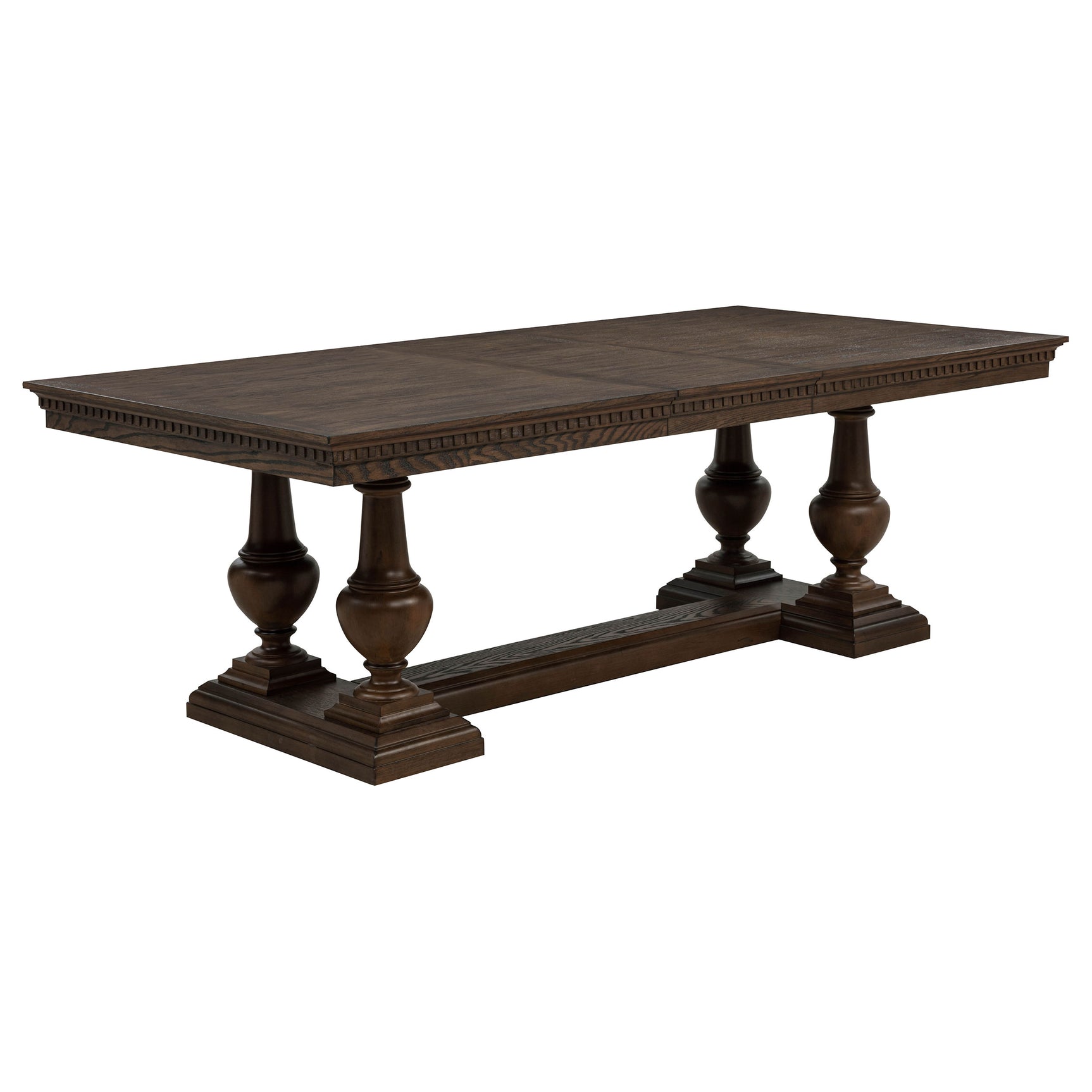 Ridgewell Dark Oak Rectangular Trestle Dining Table - Ornate Home
