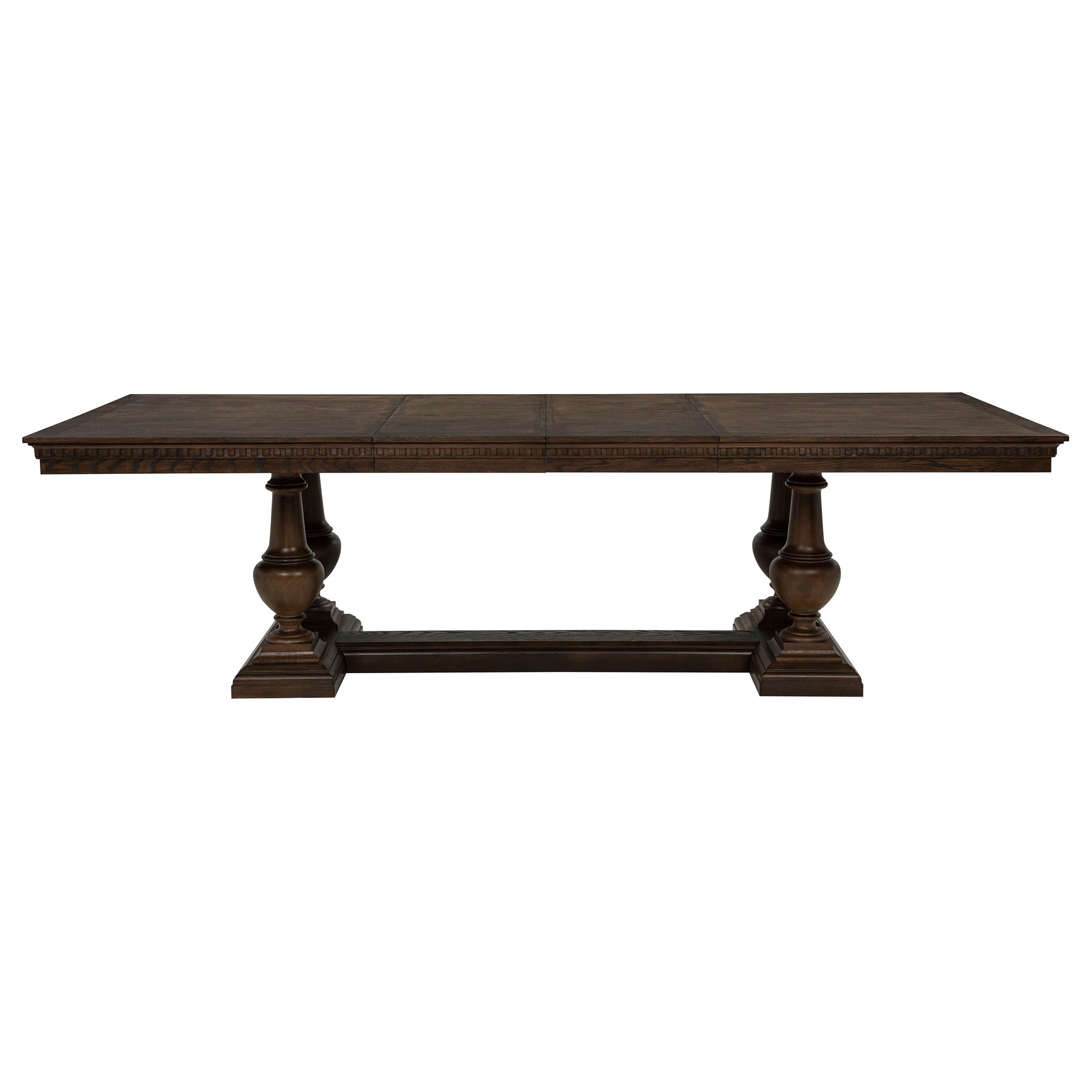 Ridgewell Dark Oak Rectangular Trestle Dining Table - Ornate Home