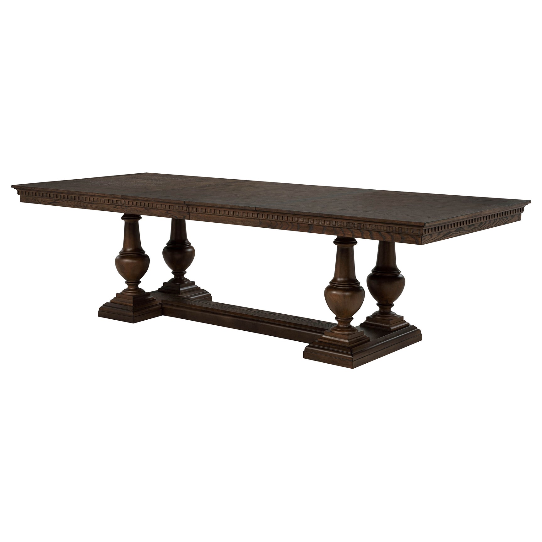 Ridgewell Dark Oak Rectangular Trestle Dining Table - Ornate Home