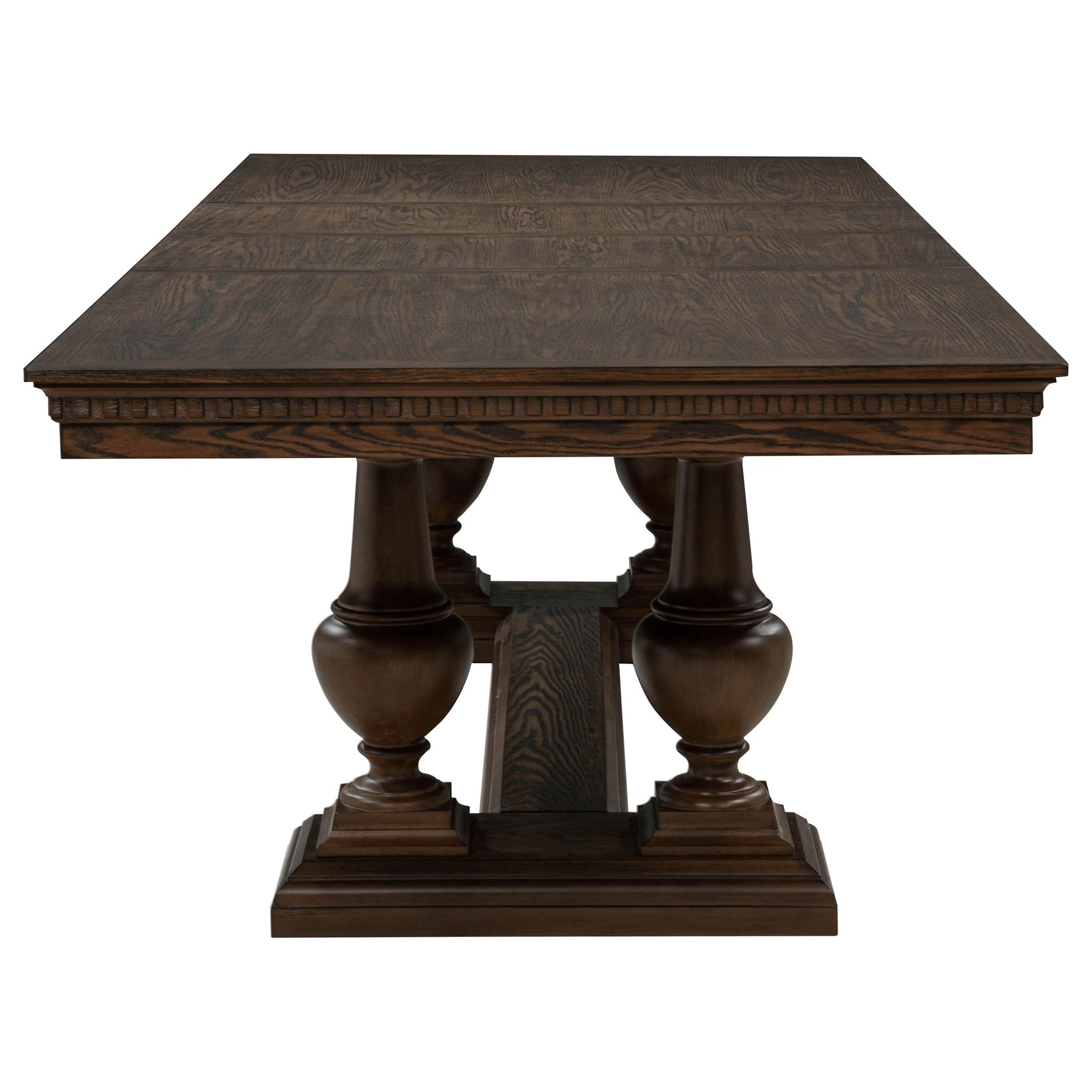 Ridgewell Dark Oak Rectangular Trestle Dining Table - Ornate Home