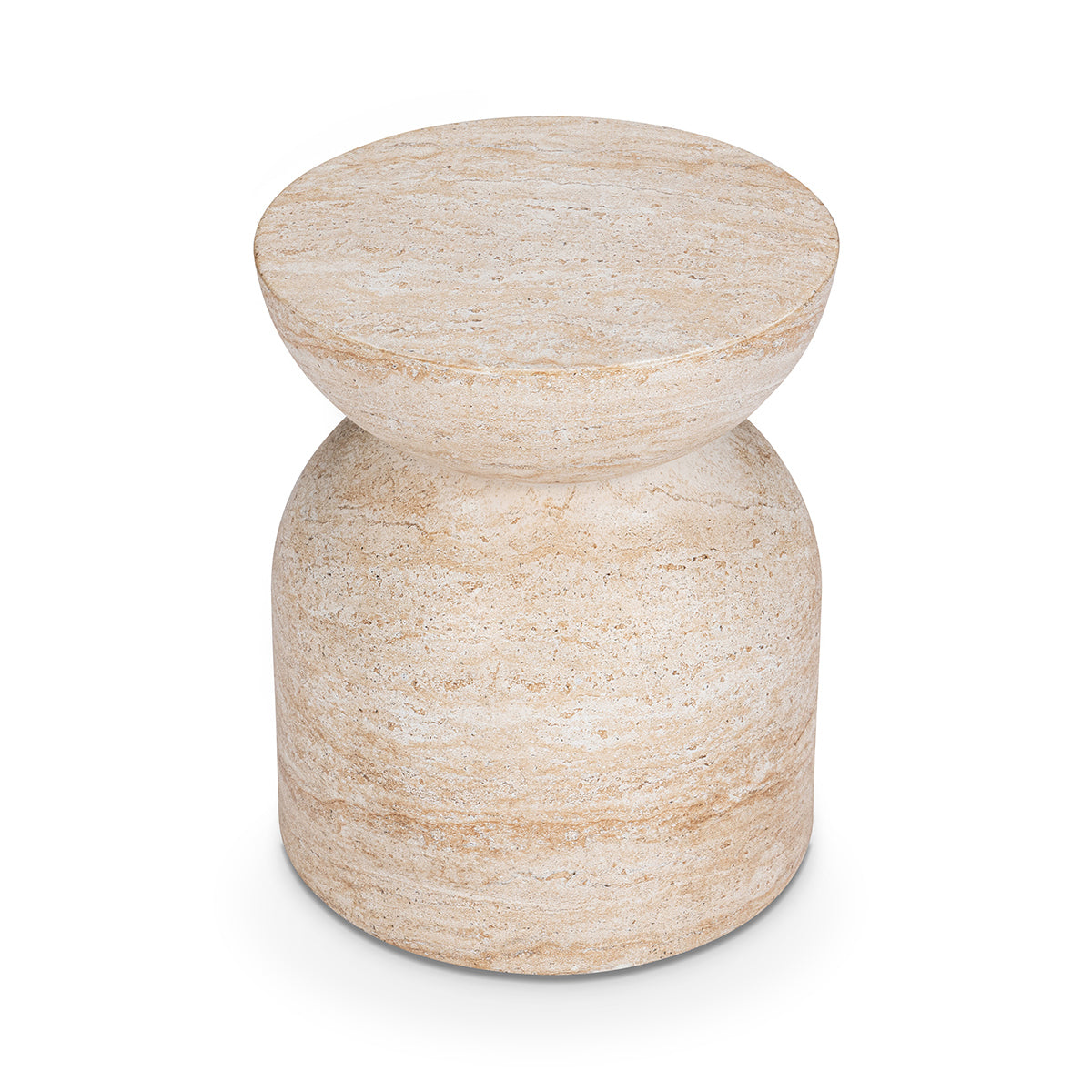 Ridgewood Capri Limestone Outdoor Accent Table - Ornate Home