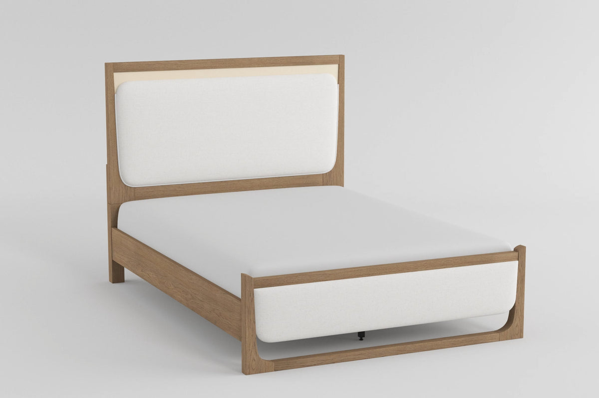 Riley Beige Queen Bed - Ornate Home