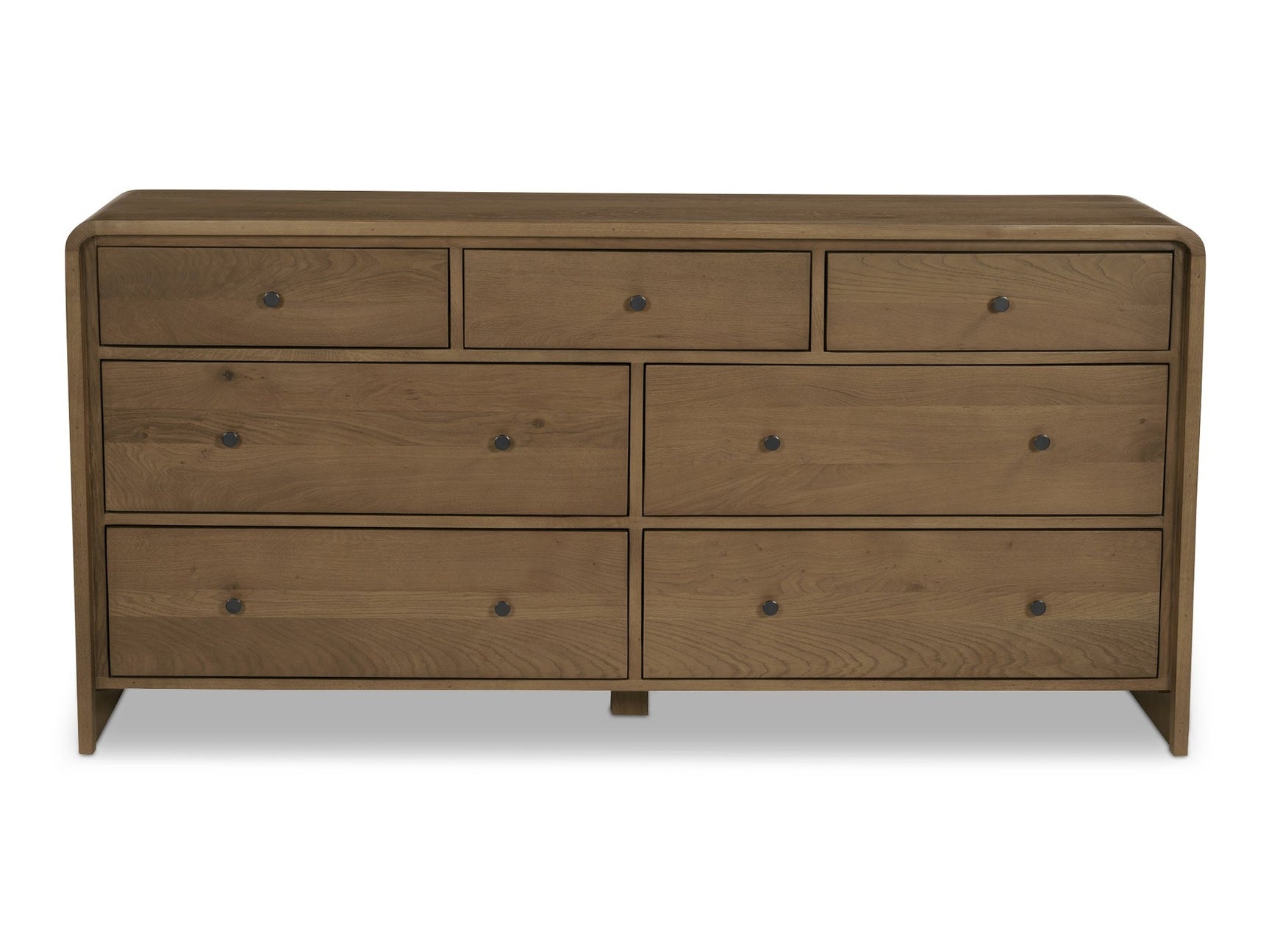 Riley Oak 7 Drawer Dresser - Ornate Home