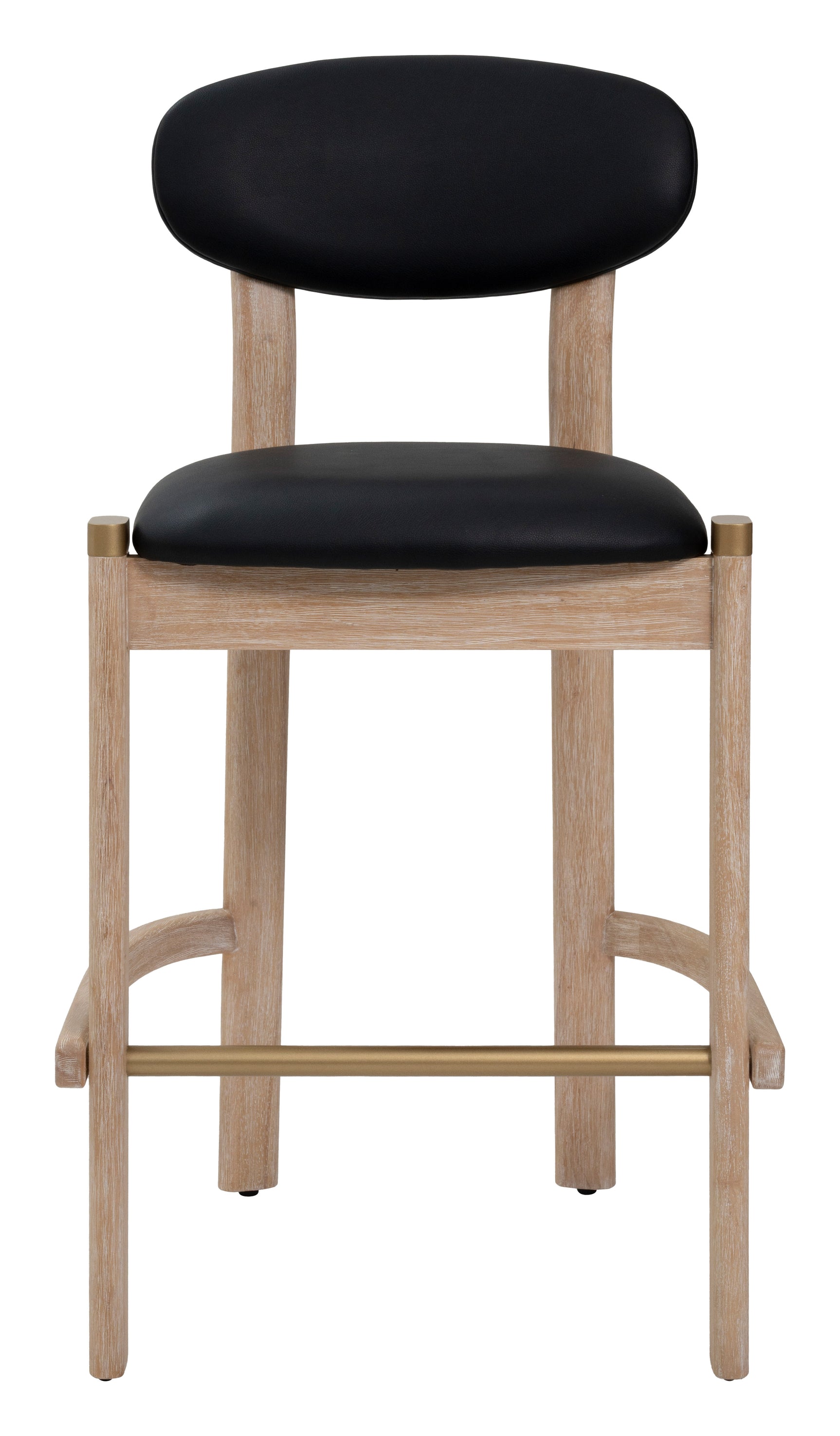 Rilou Black & Natural Barstool (Set of 2)