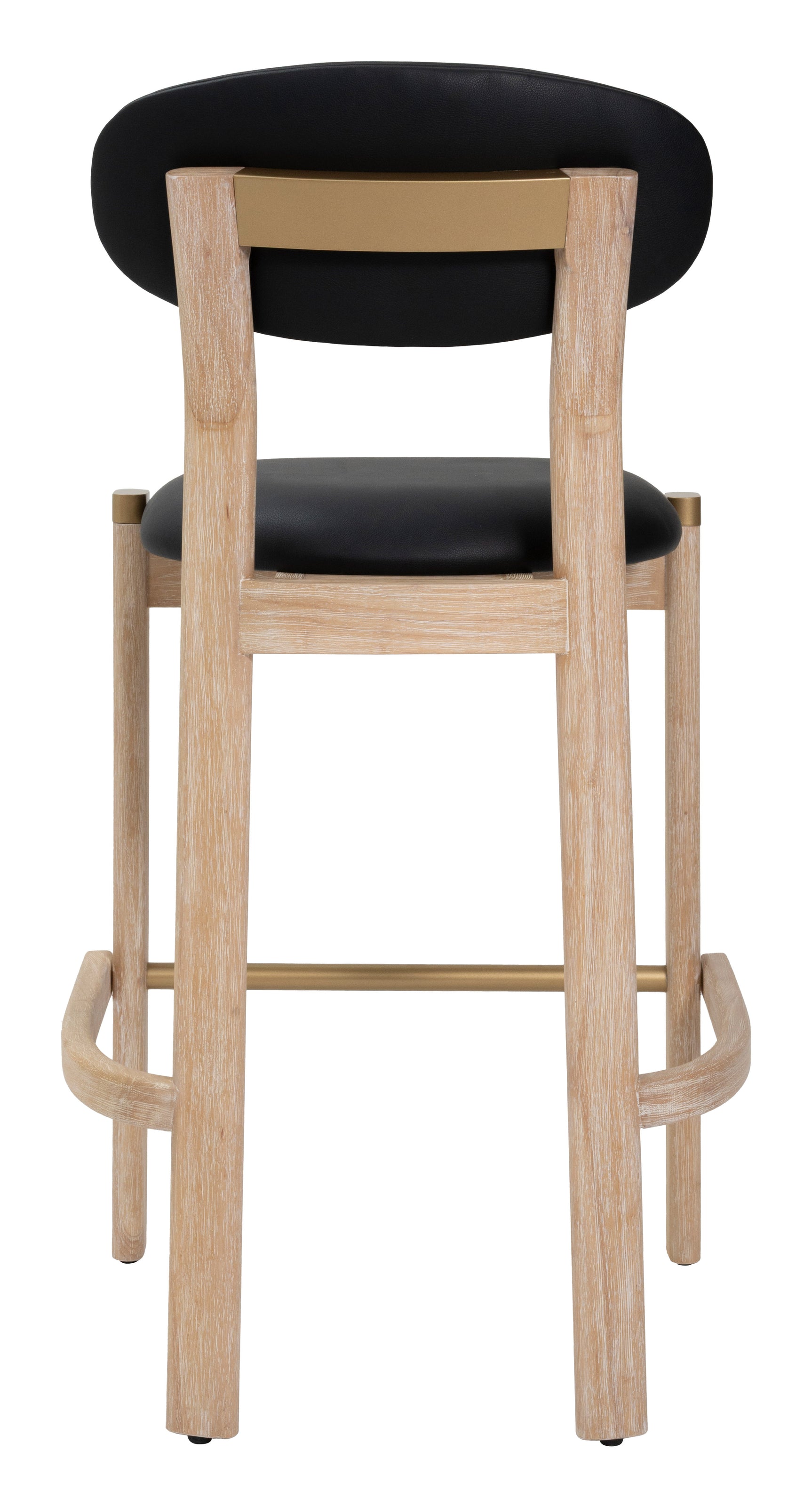 Rilou Black & Natural Barstool (Set of 2)