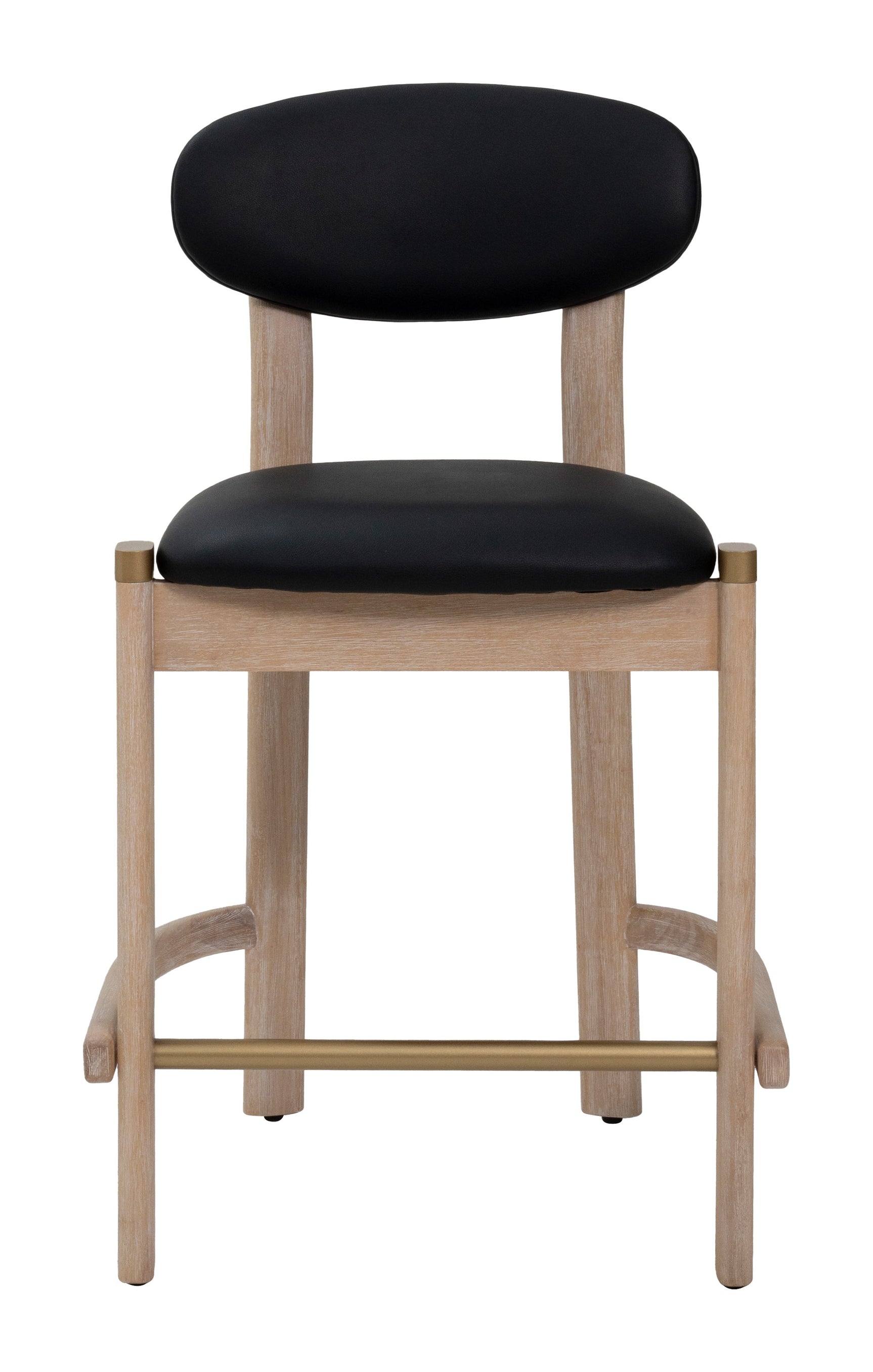 Rilou Black & Natural Counter Stool (Set of 2)