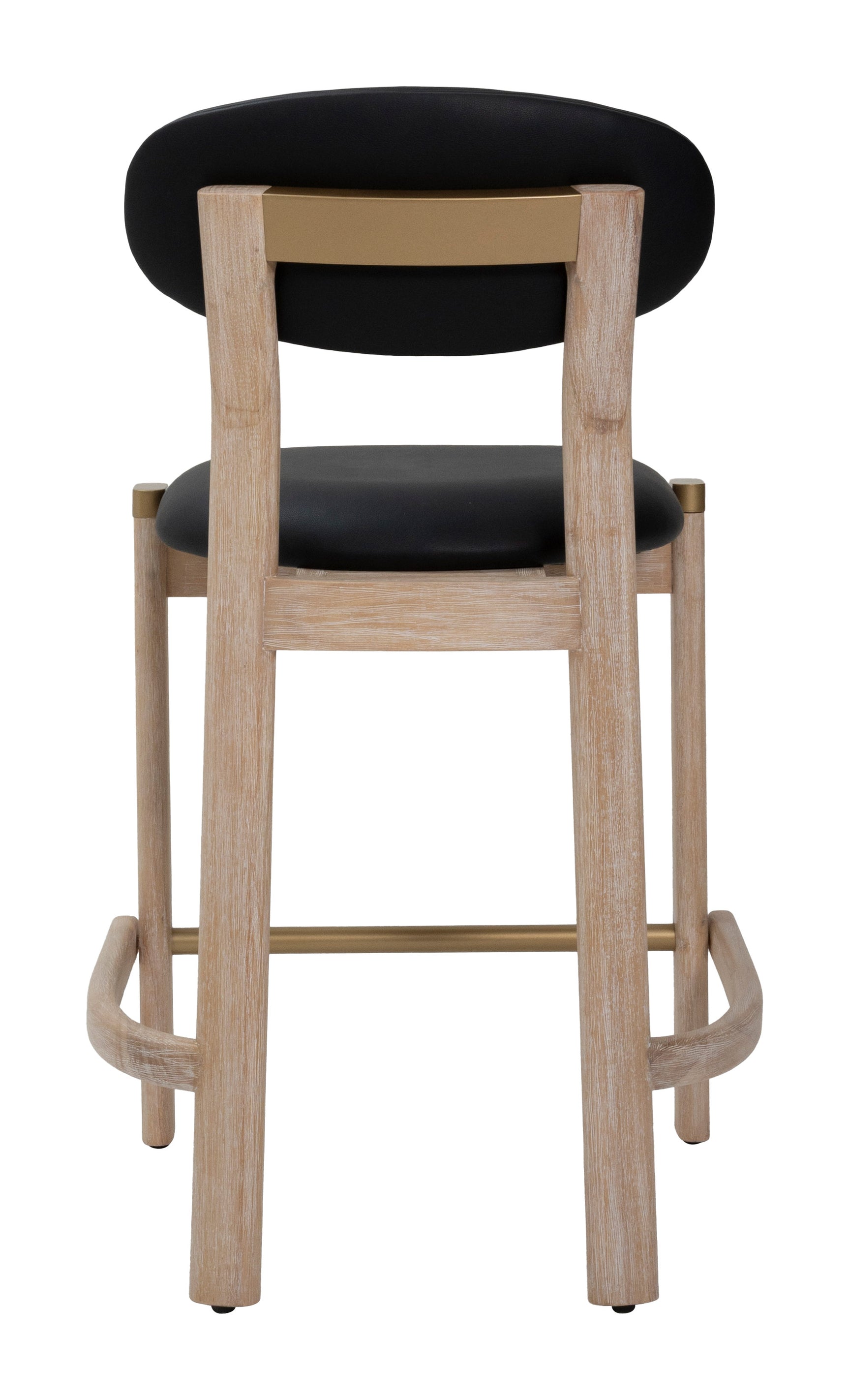 Rilou Black & Natural Counter Stool (Set of 2)