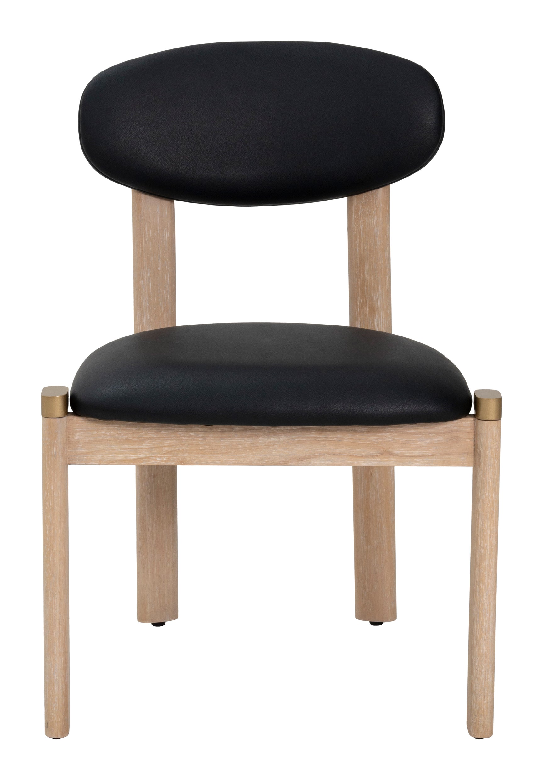 Rilou Black & Natural Dining Chair (Set of 2)
