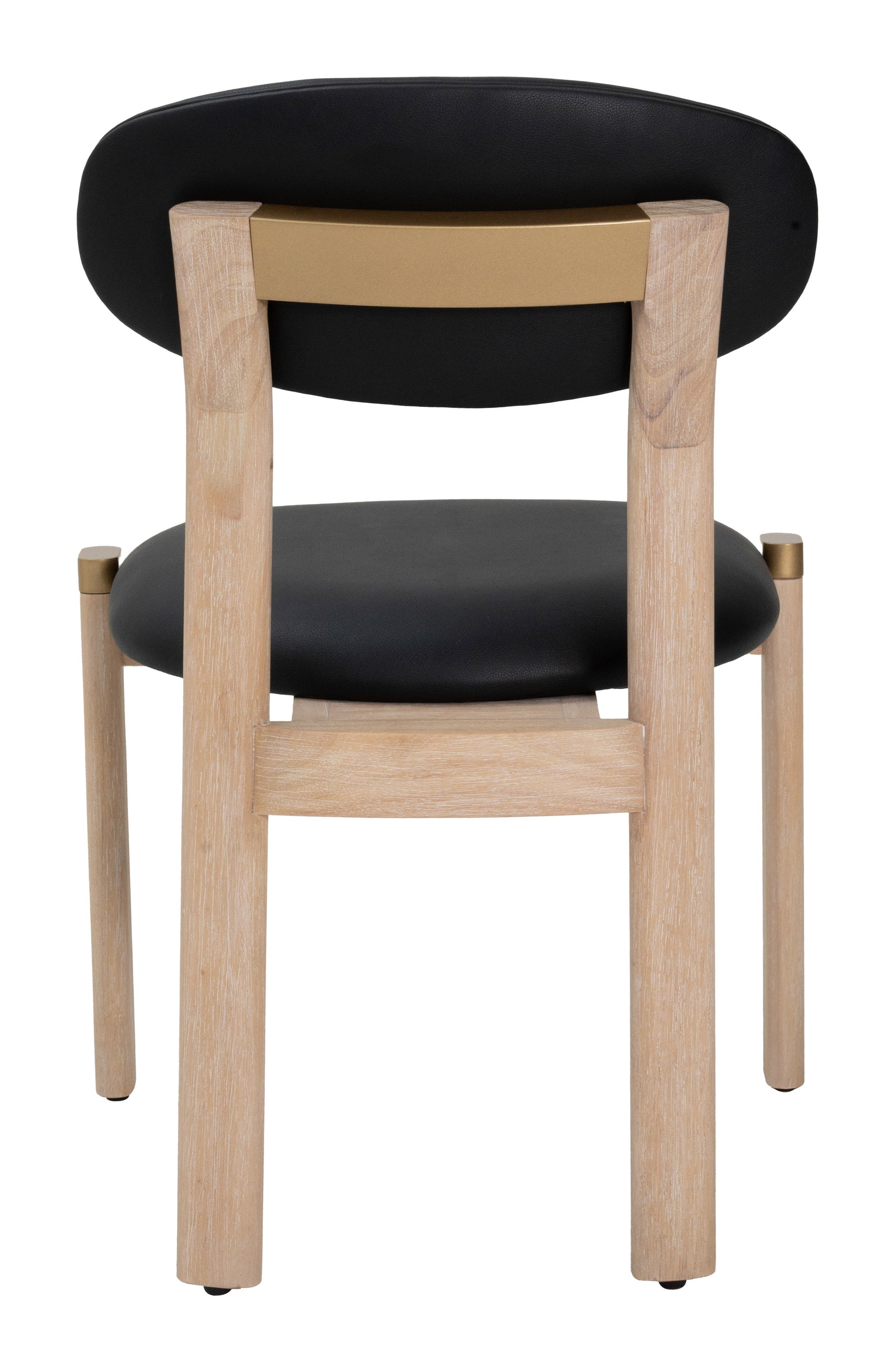 Rilou Black & Natural Dining Chair (Set of 2)