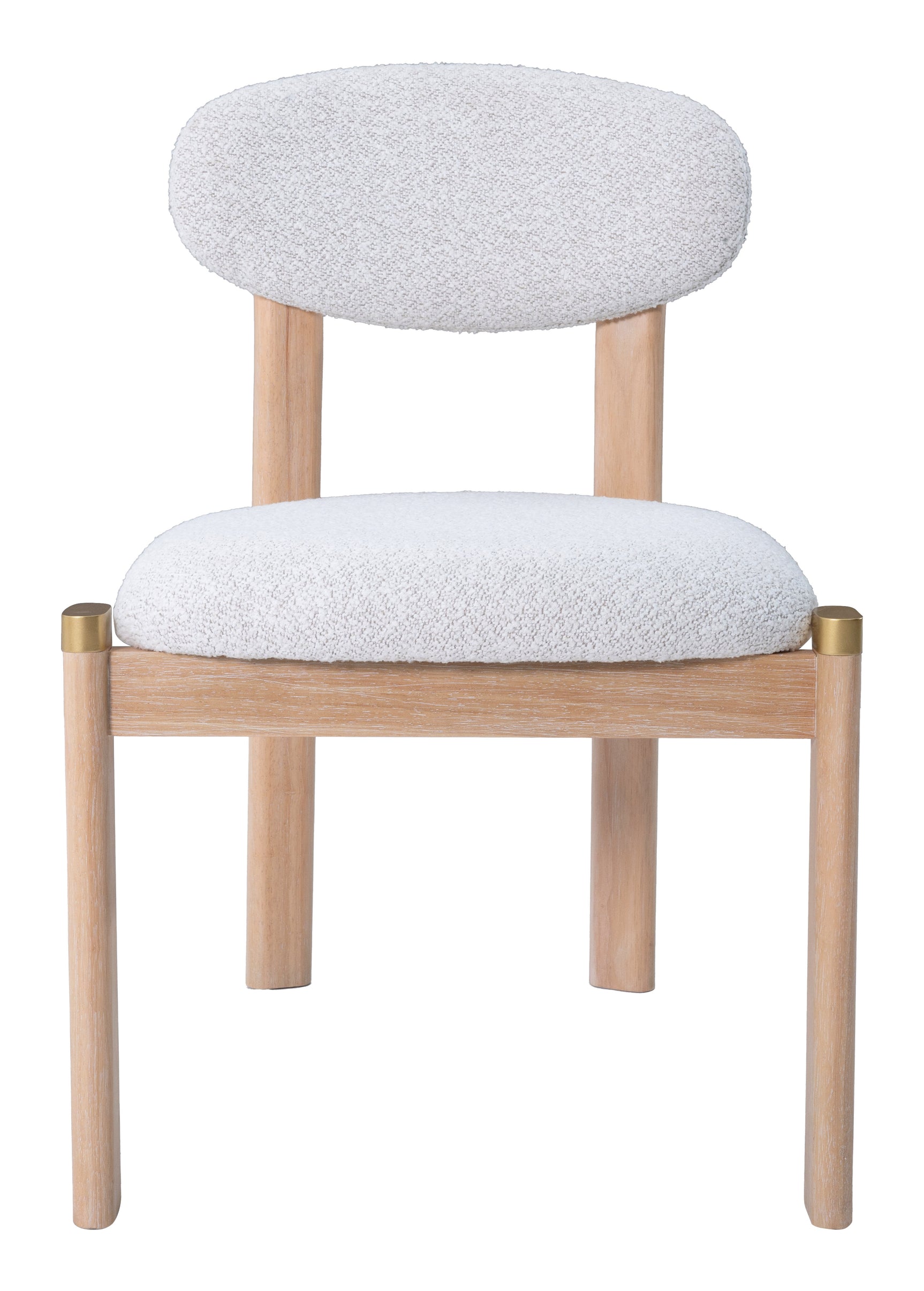 Rilou White & Natural Dining Chair (Set of 2) - Ornate Home