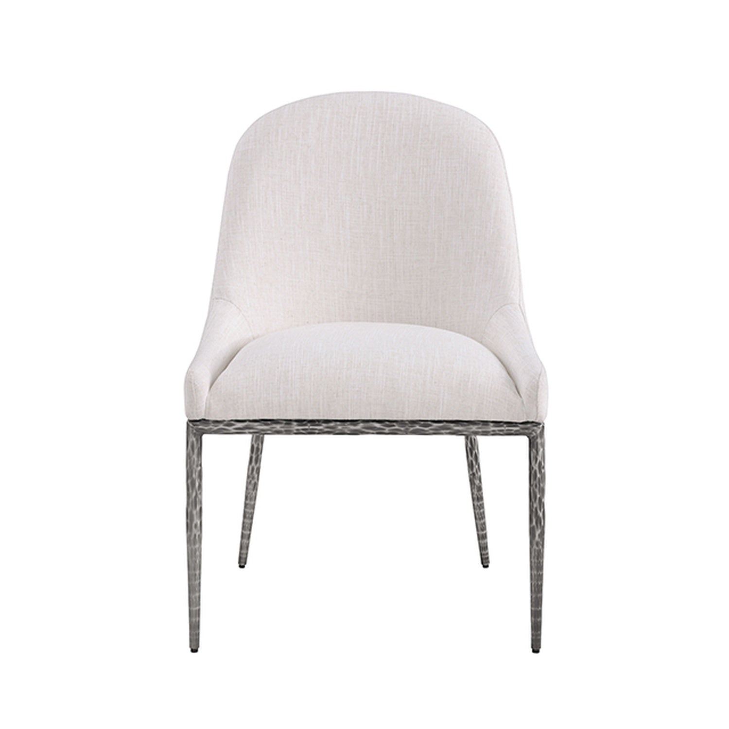 Rilva White/Gunmetal Counter Height Stool - Ornate Home
