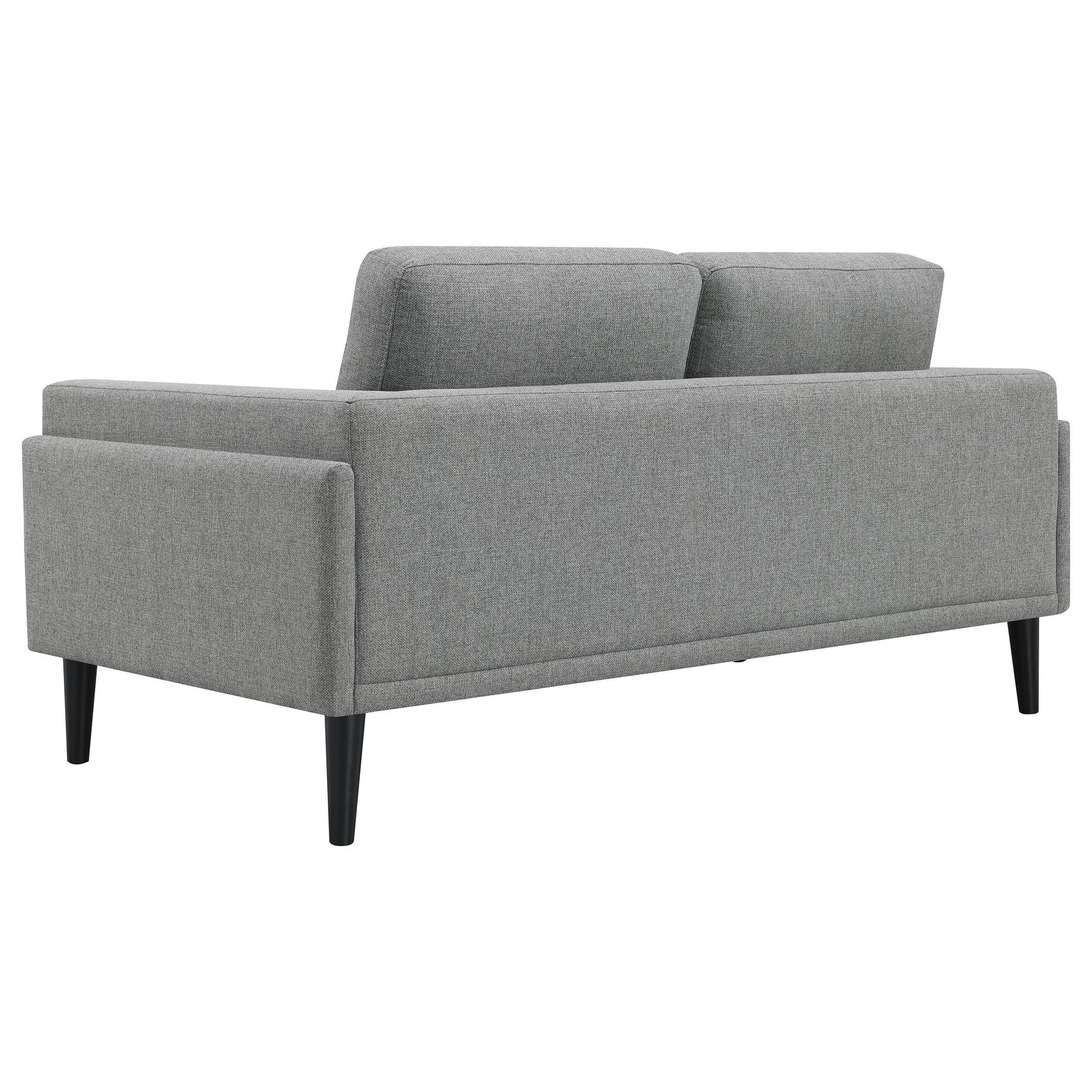 Rilynn Grey 2-piece Upholstered Track Arm Sofa Set - Ornate Home