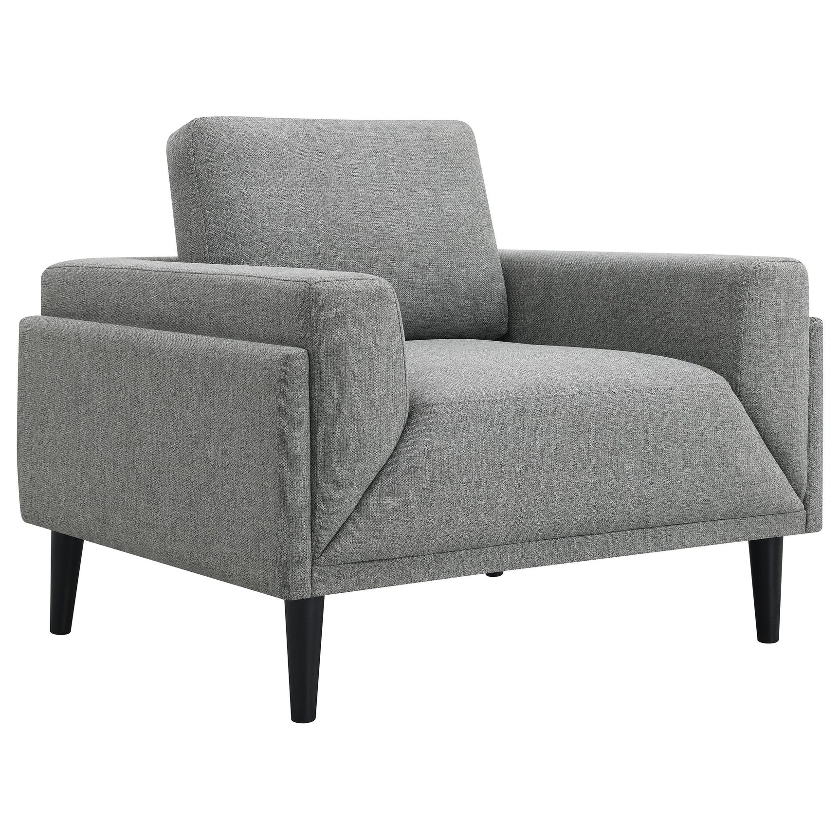 Rilynn Grey 3-piece Upholstered Track Arm Sofa Set - Ornate Home