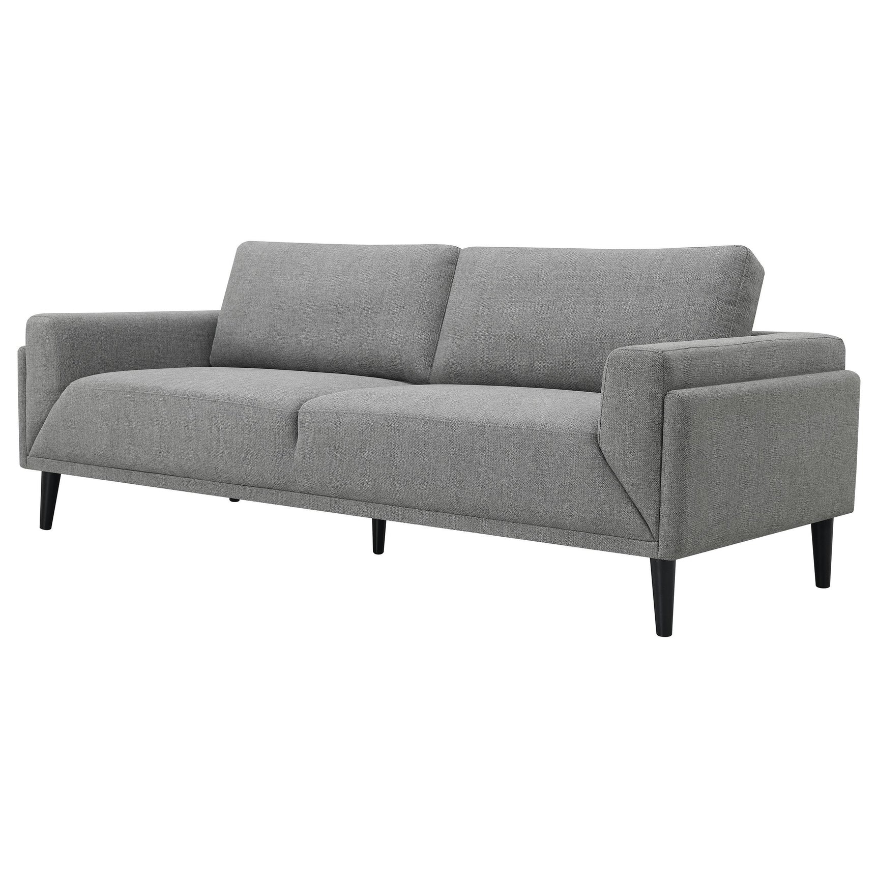 Rilynn Grey Upholstered Track Arm Sofa - Ornate Home