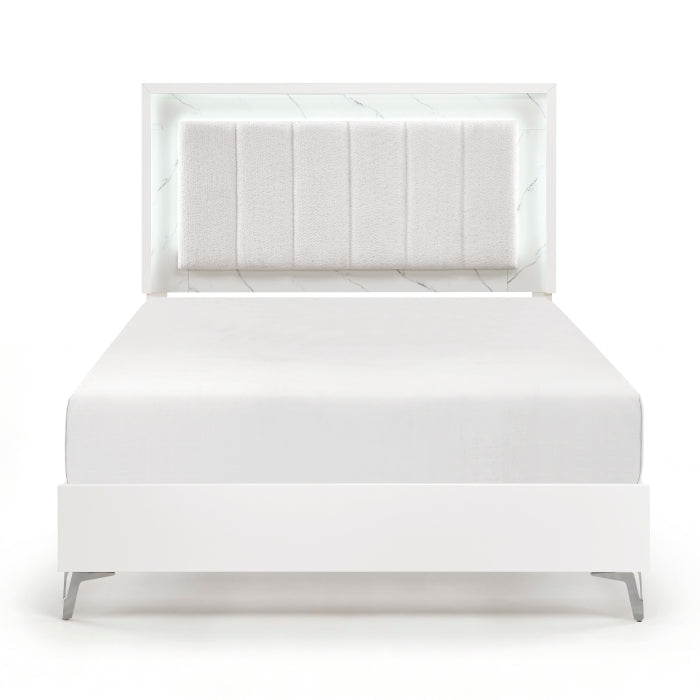 Ripple White 5pc Bedroom Set
