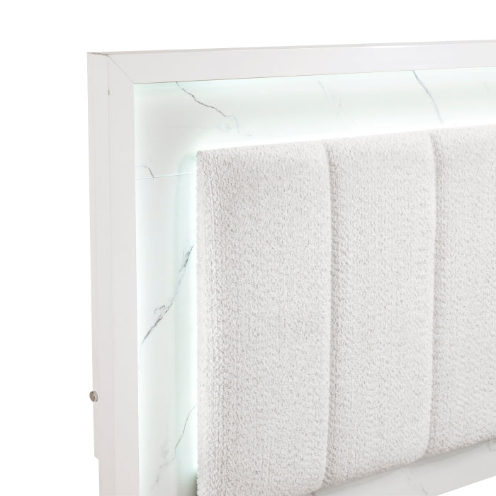 Ripple White 5pc Bedroom Set