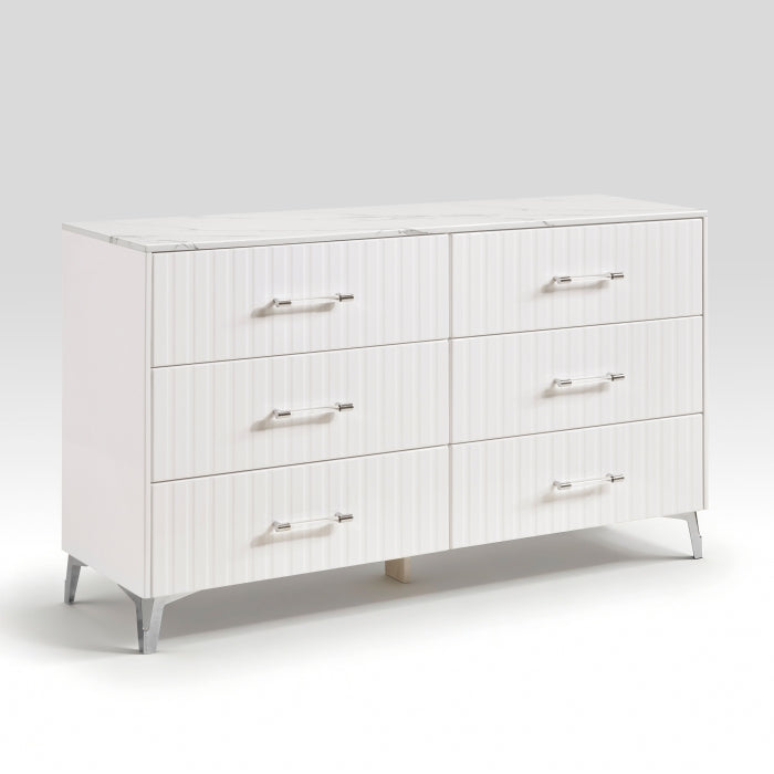 Ripple White 5pc Bedroom Set