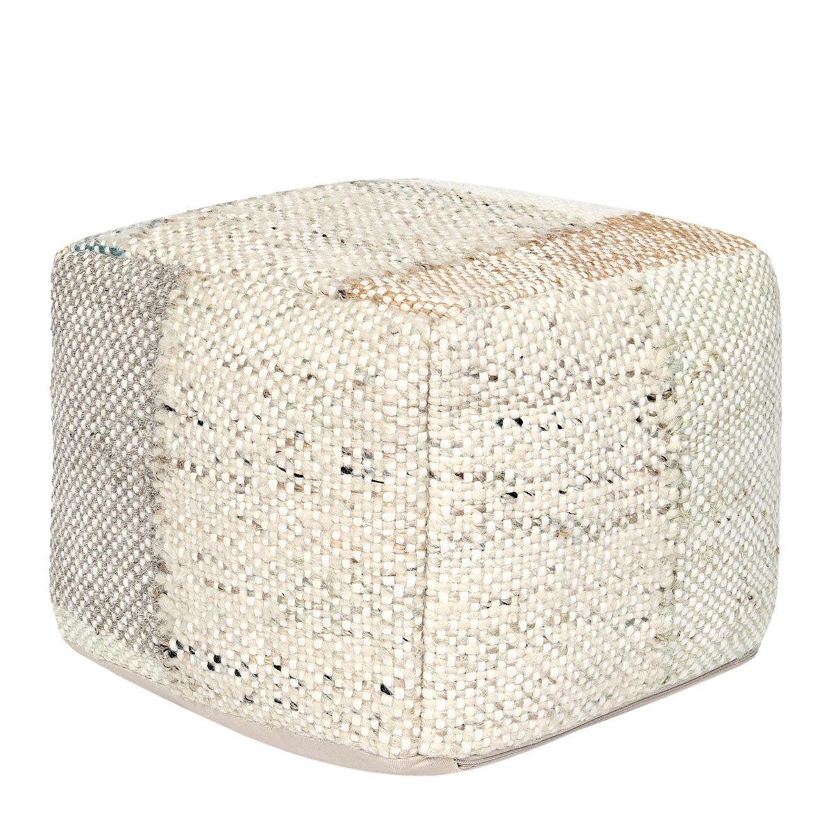 Ritsa Multi 18x18x14 Pouf - Ornate Home