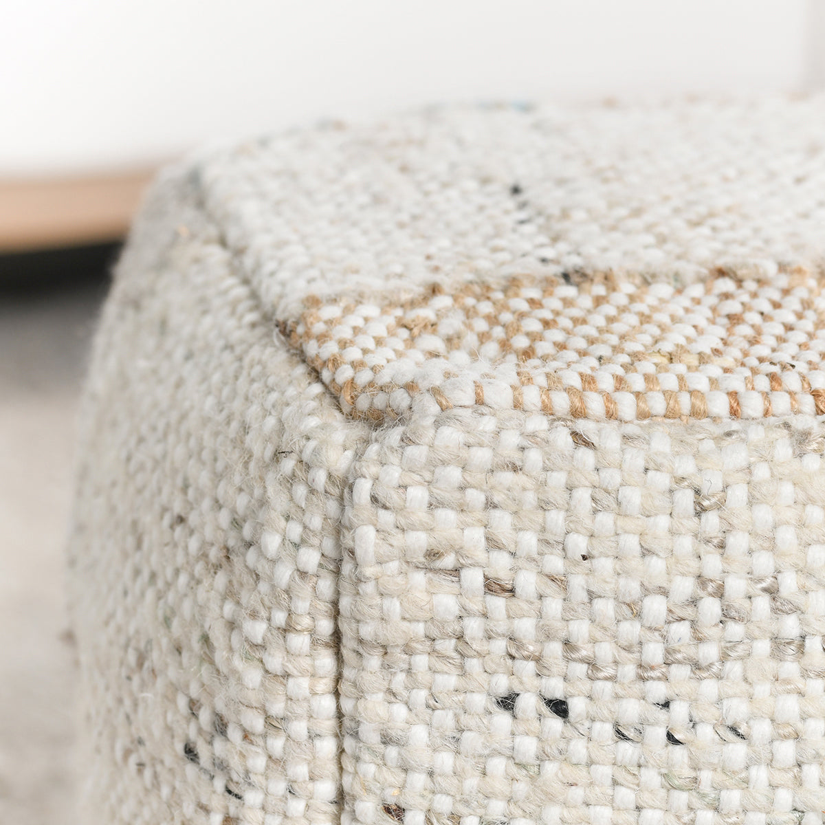 Ritsa Multi 18x18x14 Pouf - Ornate Home