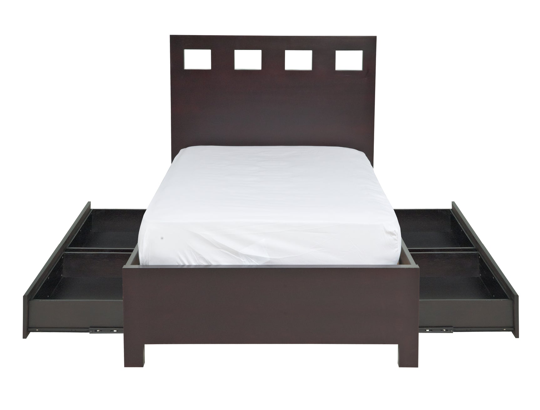 Riva Wood Eastern King Storage Bed in Espresso - Ornate Home