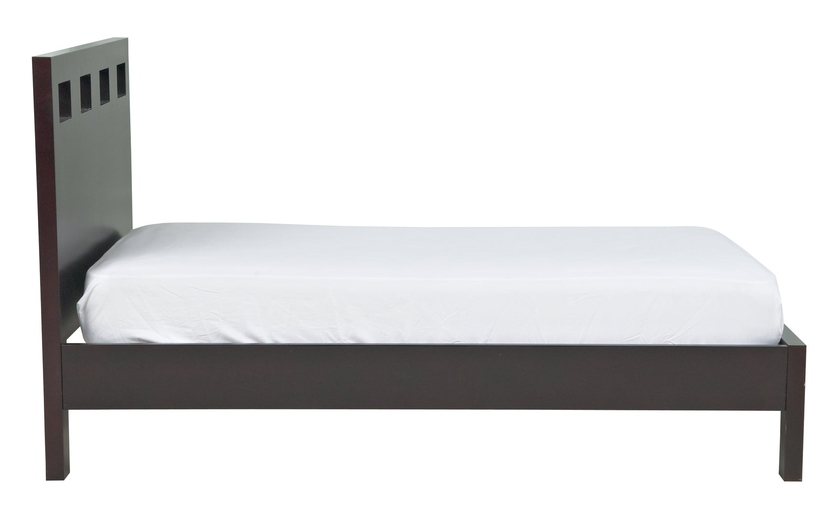 Riva Wood Queen Platform Bed in Espresso - Ornate Home