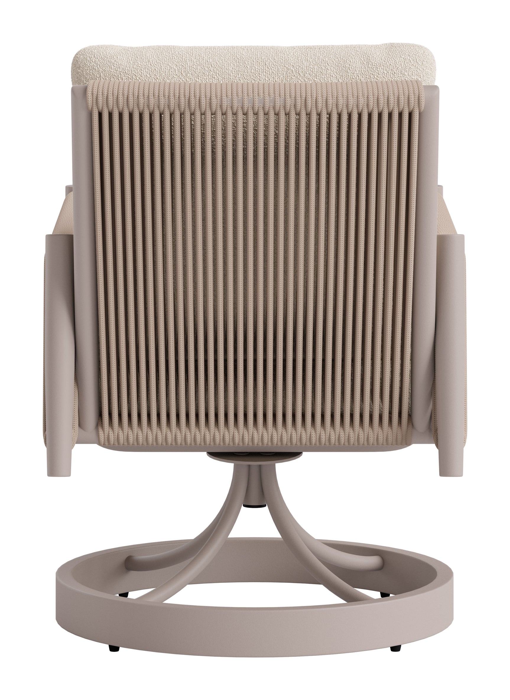 Rivan Beige Swivel Dining Chair - Ornate Home