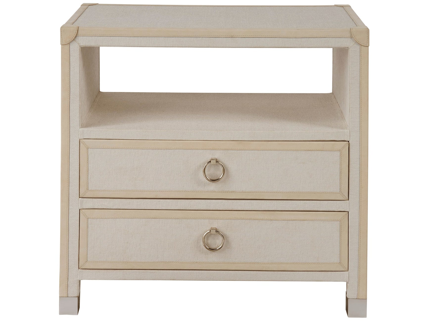 Riven Light Gray Nightstand - Ornate Home