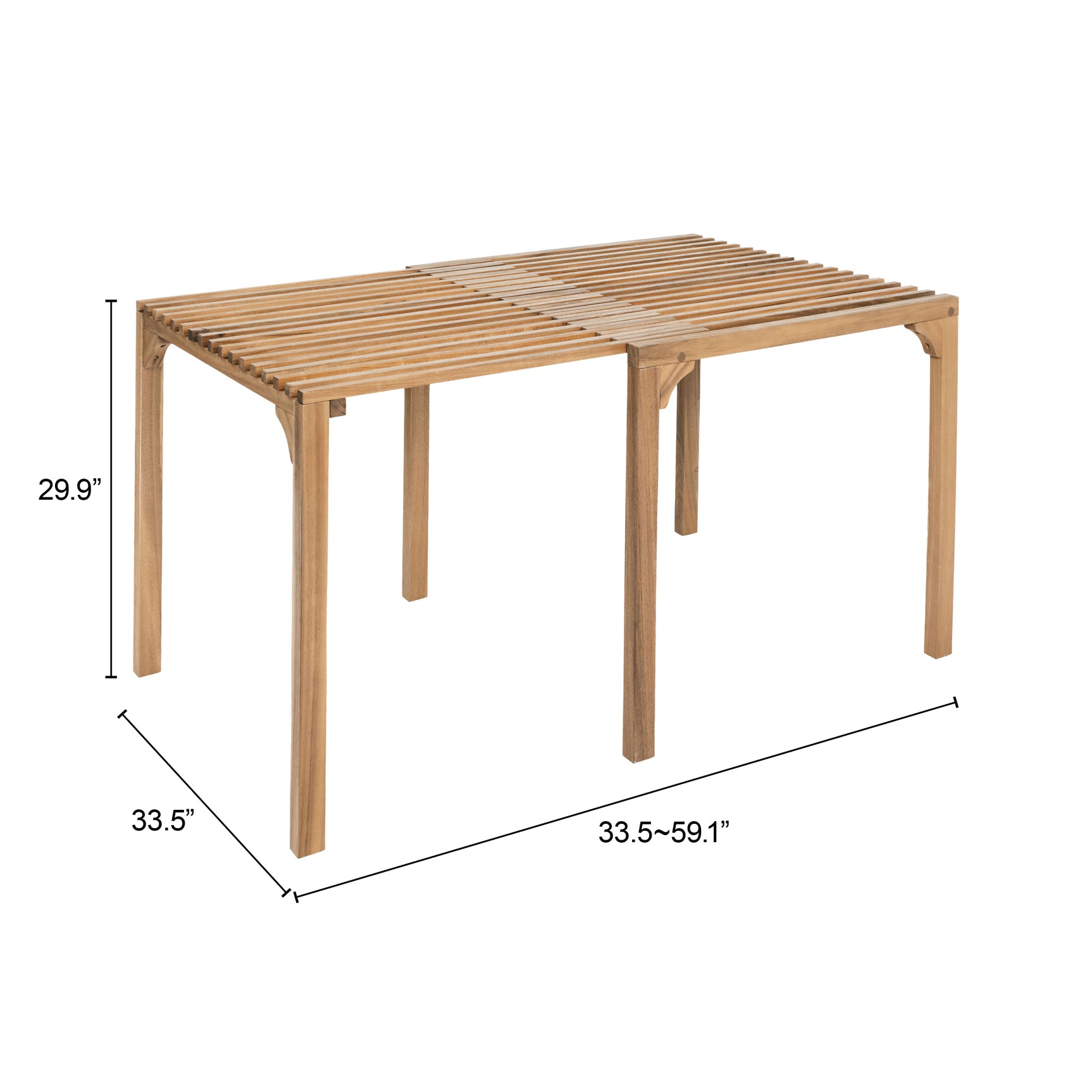 Riviera Natural Extendable Dining Table - Ornate Home