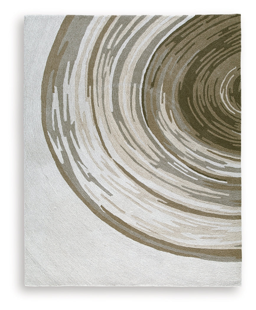 Rizwana Ivory/Brown/Gray Large Rug - Ornate Home