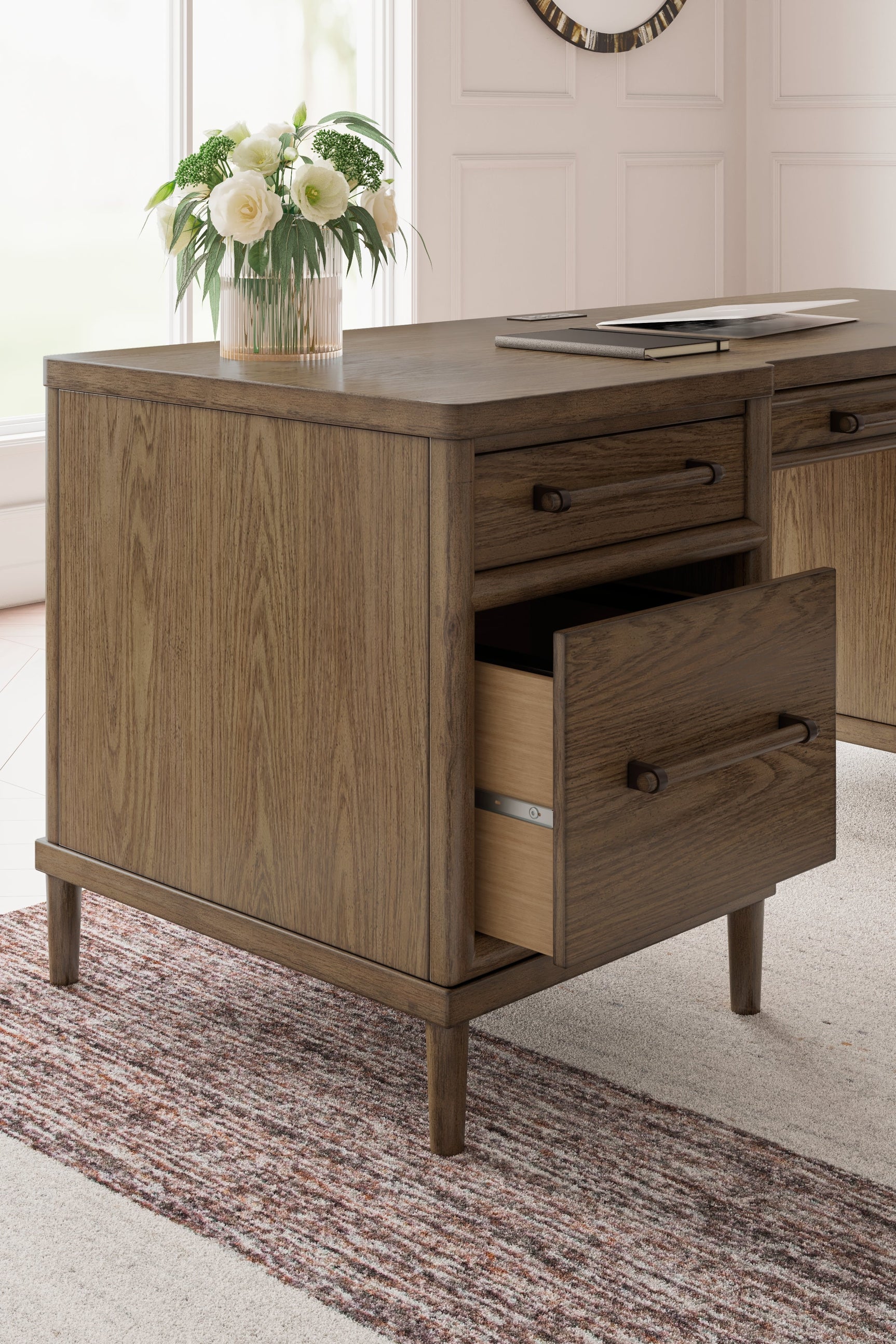Roanhowe Brown 68" Home Office Desk (Online Special Price) - Ornate Home