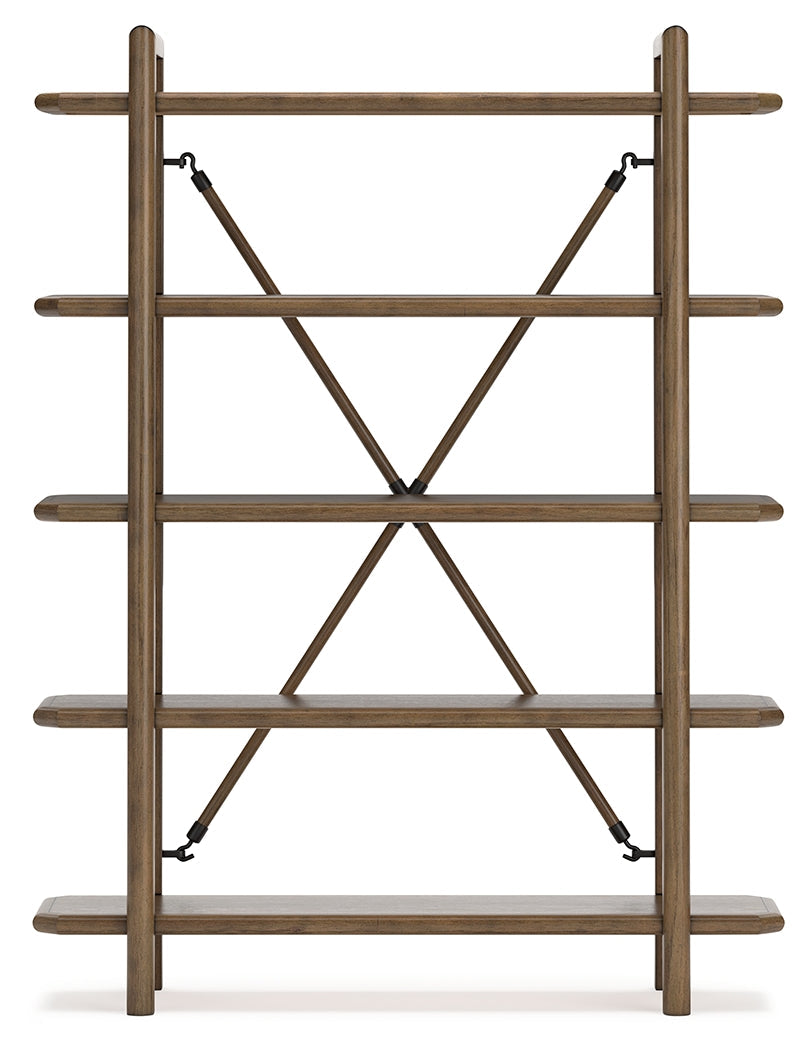 Roanhowe Brown 71" Bookcase (Online Special Price) - Ornate Home