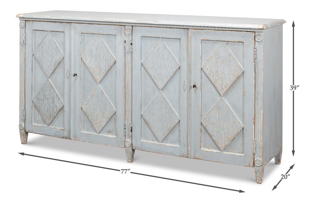 Roanne Blue Sideboard - Ornate Home