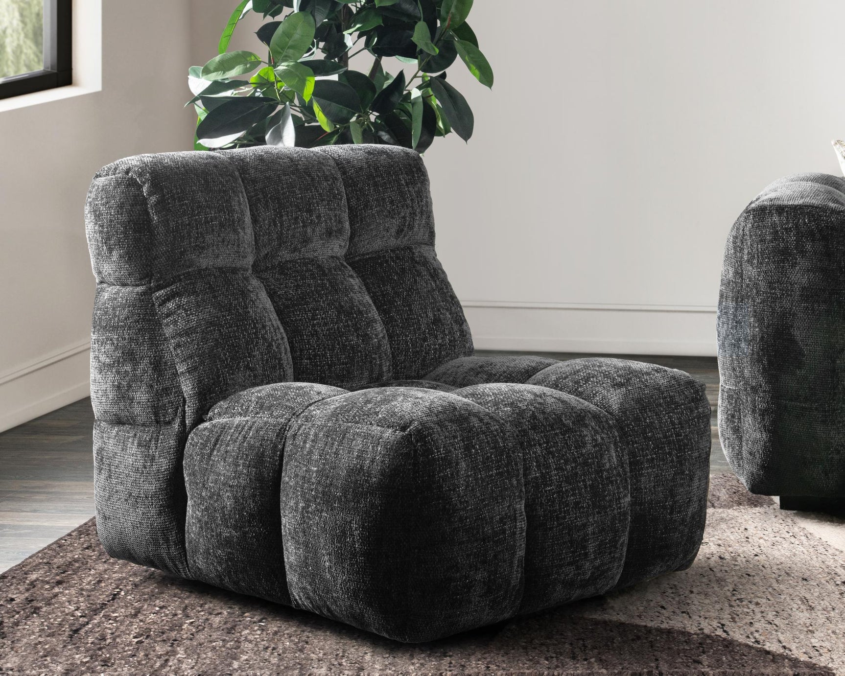 Roba Zinc Swivel Chair - Ornate Home