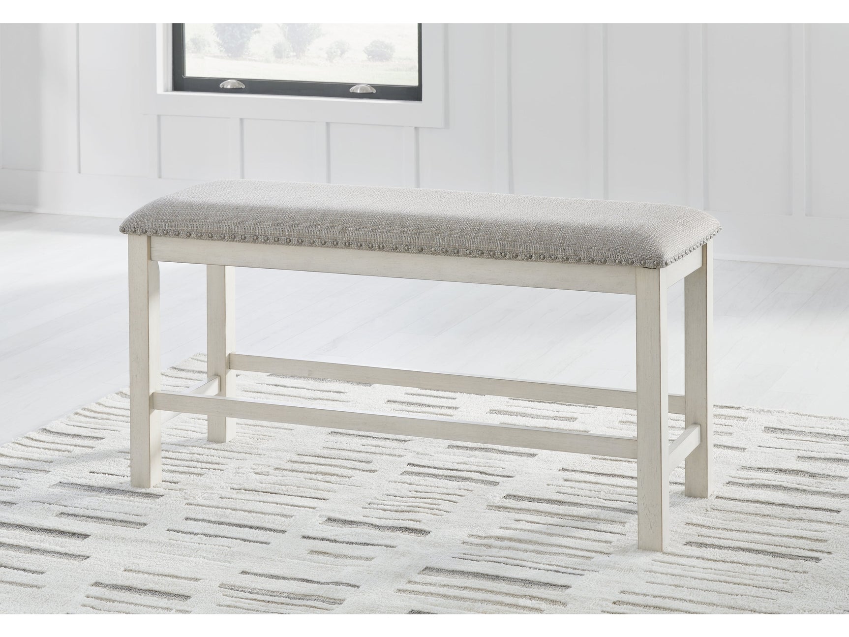 Robbinsdale Antique White Counter Height 49" Dining Bench (Online Special Price) - Ornate Home