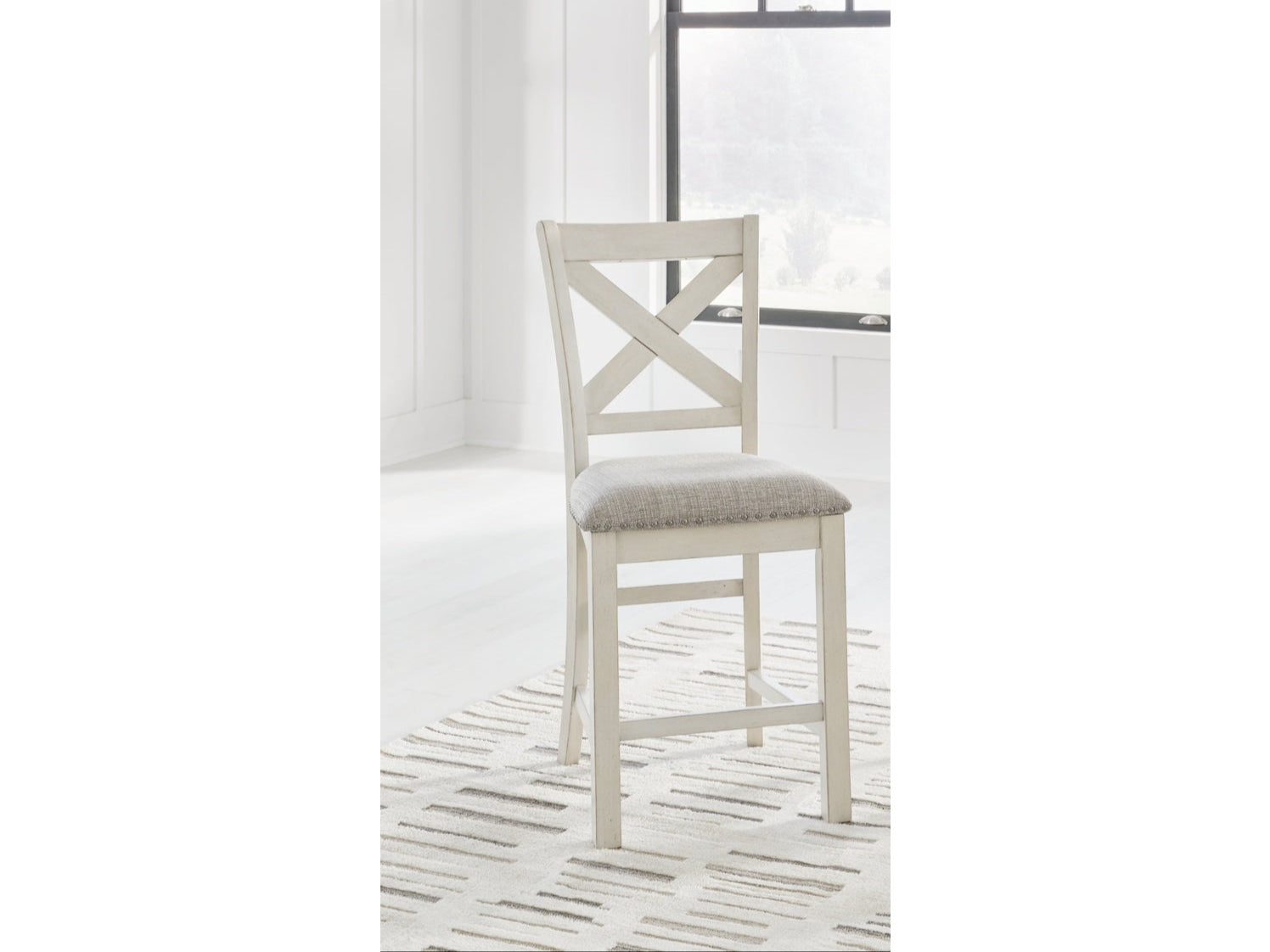 Robbinsdale Antique White Counter Height Dining Chair (Set of 2) - Ornate Home