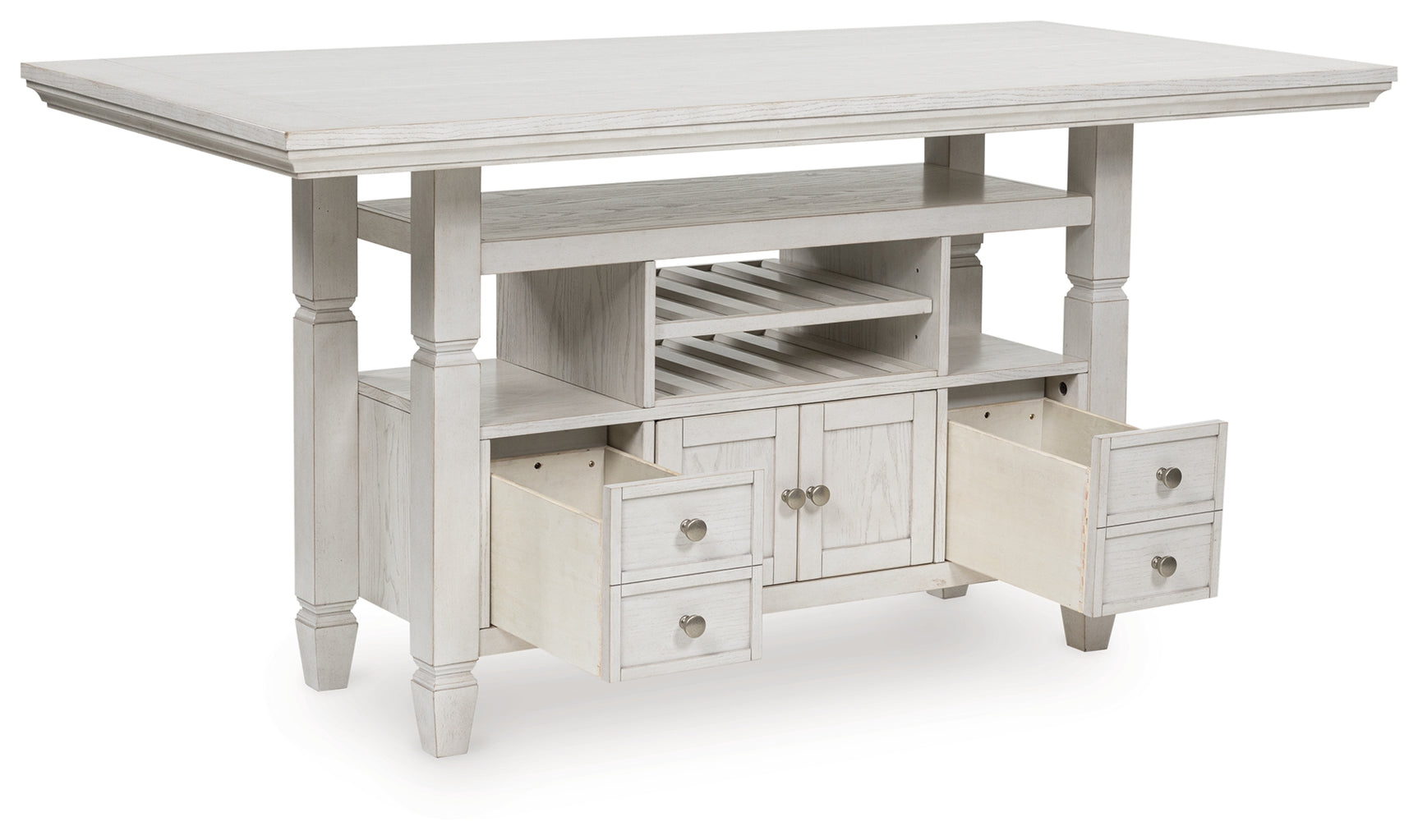 Robbinsdale Antique White Counter Height Dining Table - Ornate Home