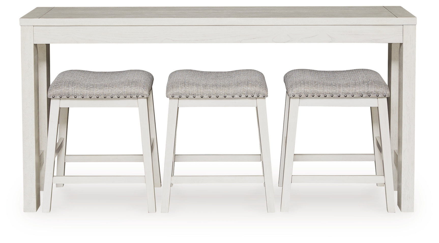 Robbinsdale Antique White Counter Height Dining Table and 3 Barstools Set (Online Special Price) - Ornate Home