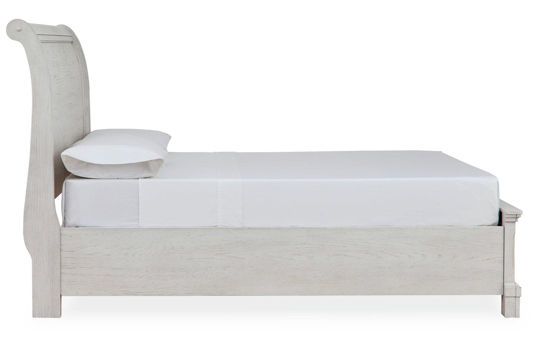Robbinsdale Antique White Full Sleigh Storage Bed (Online Special Price) - Ornate Home