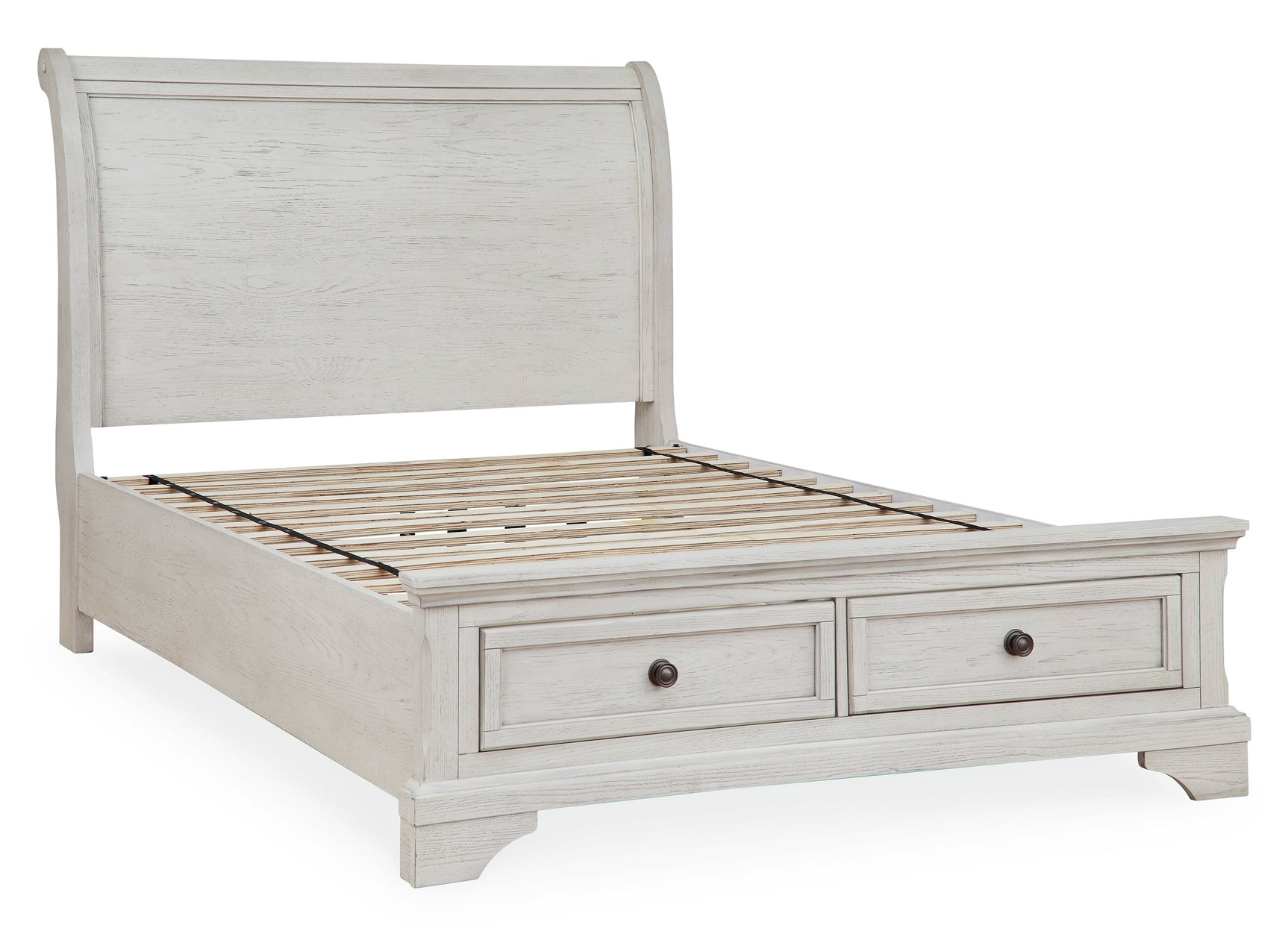 Robbinsdale Antique White Full Sleigh Storage Bed (Online Special Price) - Ornate Home