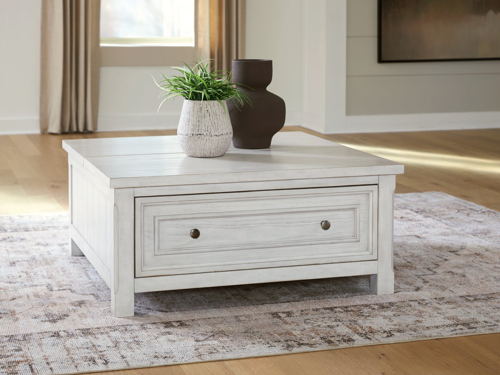 Robbinsdale Antique White Lift-Top Coffee Table (Online Special Price) - Ornate Home