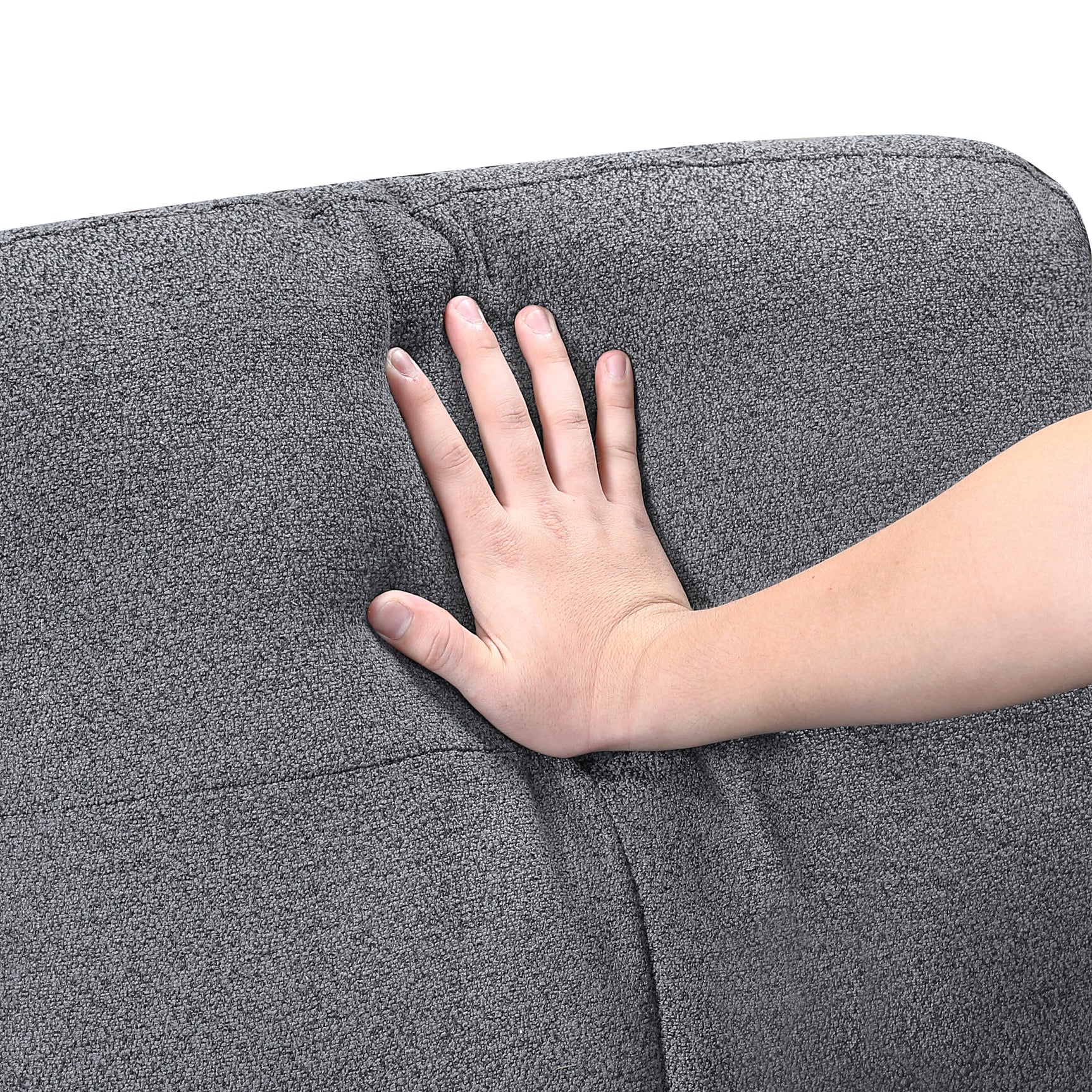 Robinson Gray Pull-Out Loveseat with Storage Shelves and USB Charging Ports - Ornate Home