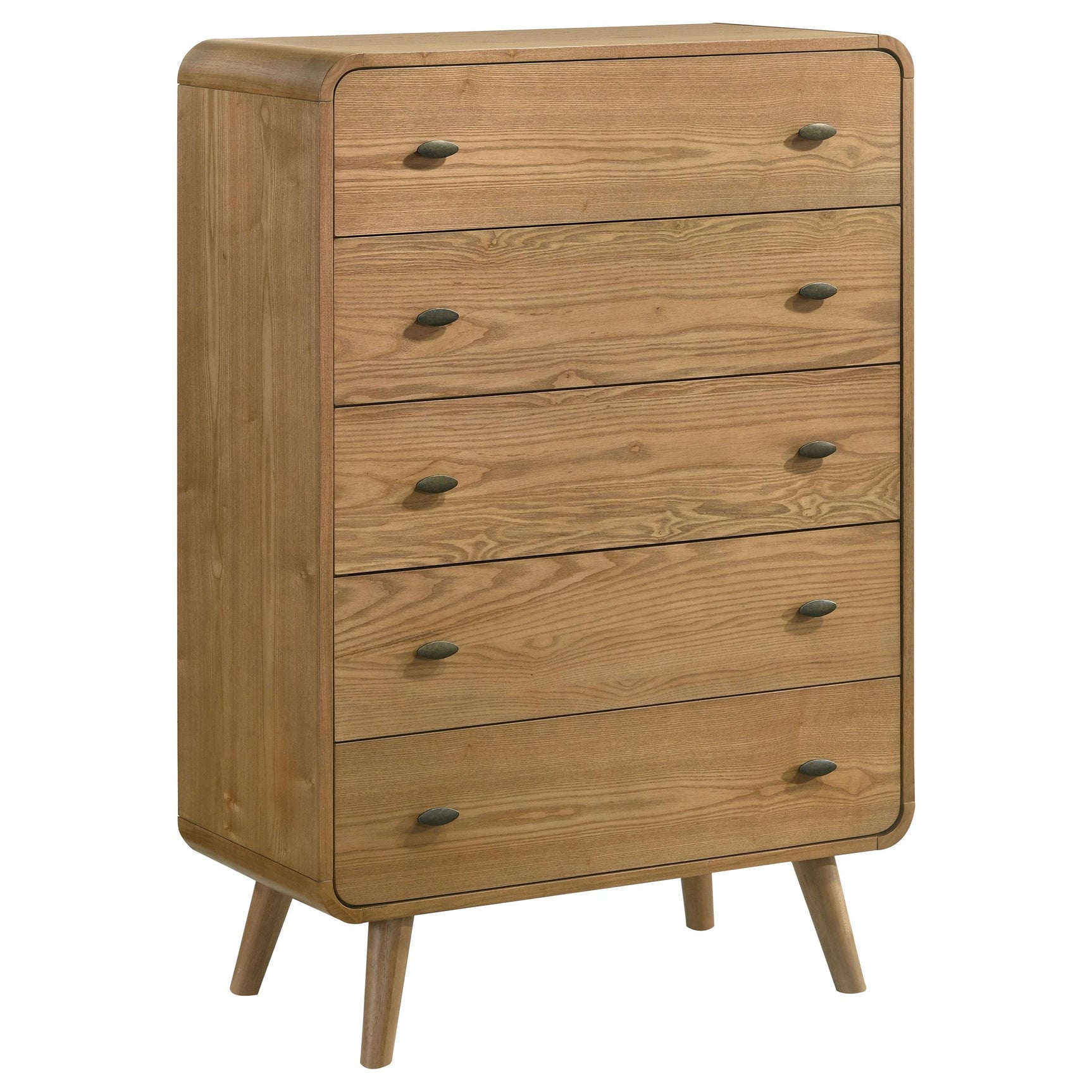 Robyn Light Ash 5-drawer Bedroom Chest of Drawers - Ornate Home
